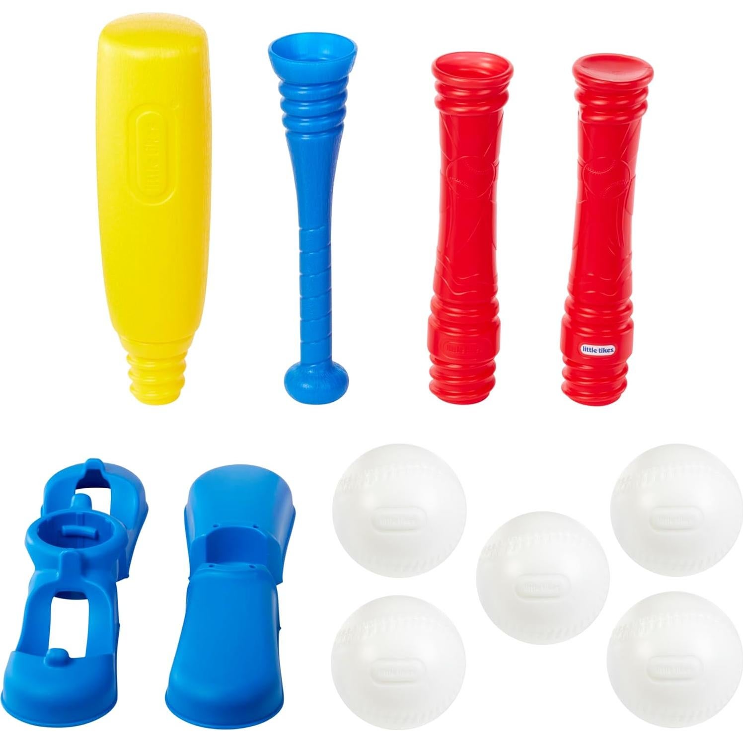 Conjunto T-Ball Little Tikes Rojo 5 Pelotas Ajustable