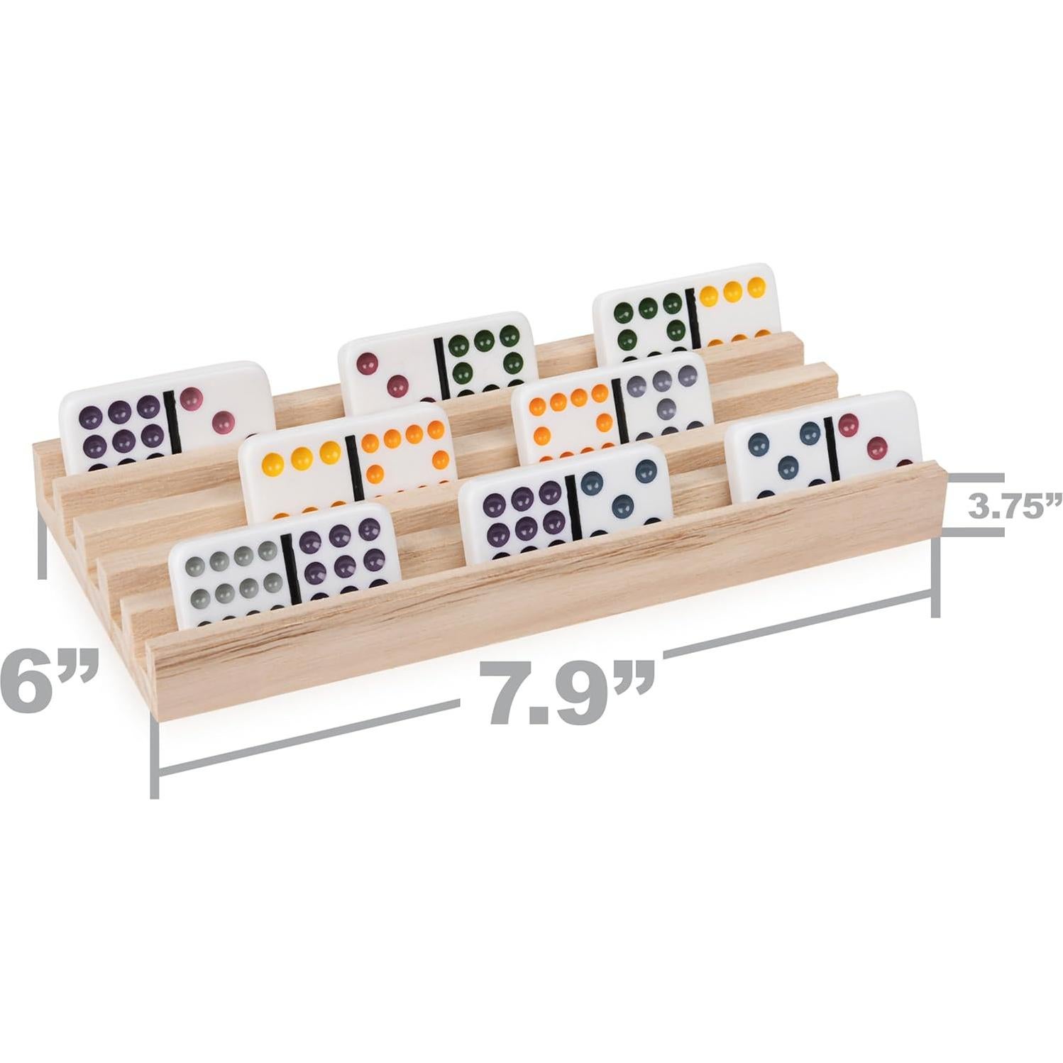 Soportes de Dominó de Madera Spin Master - Juego de 4 Bandejas