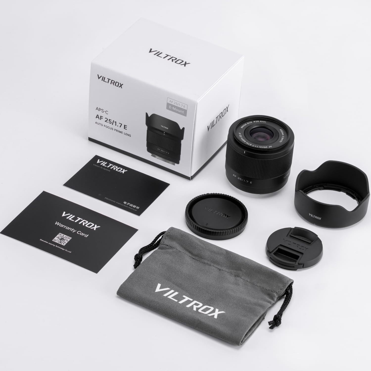 Lente VILTROX 25mm F1.7 Auto Enfoque para Cámara E-Mount