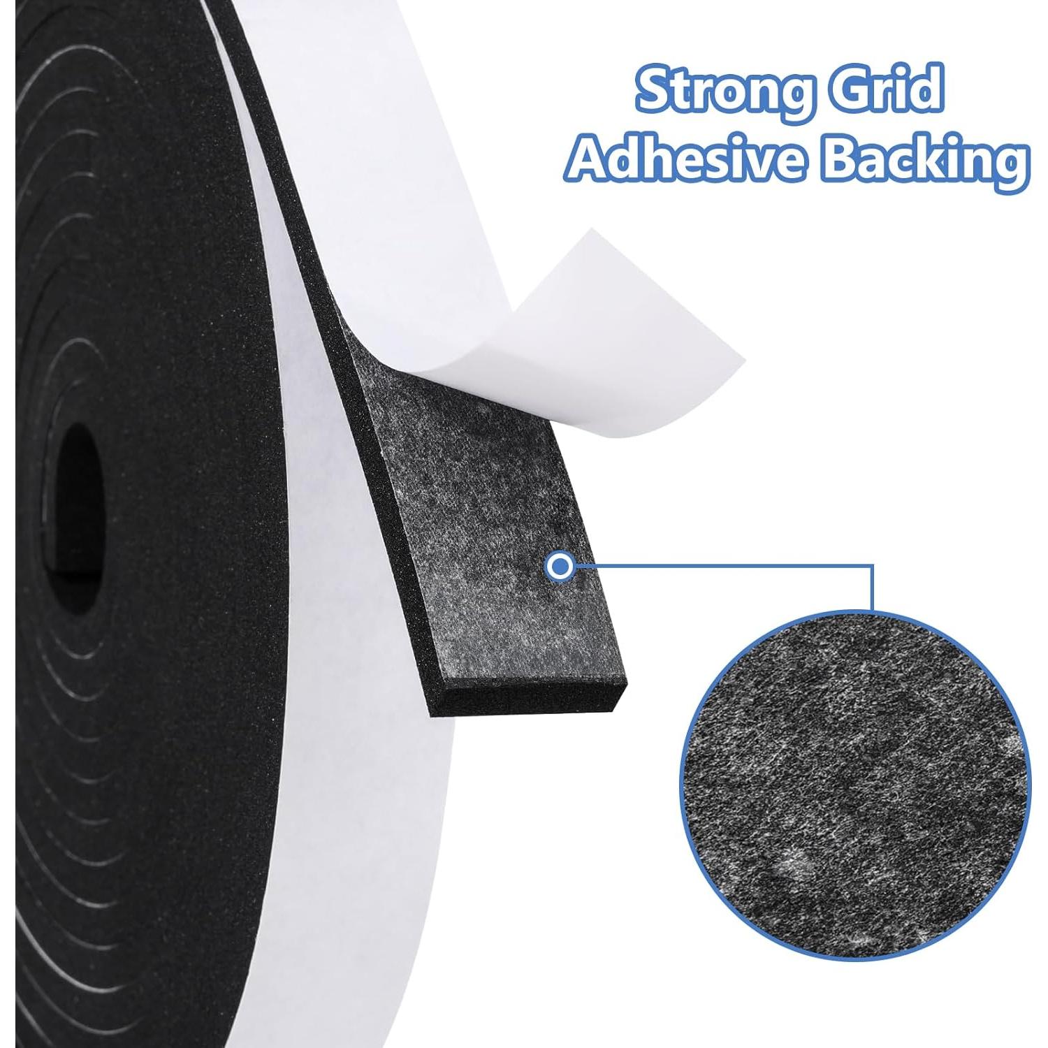 Tira de Sellado para Puertas Amzjjle 1x1.27cm x 3.05m Negro