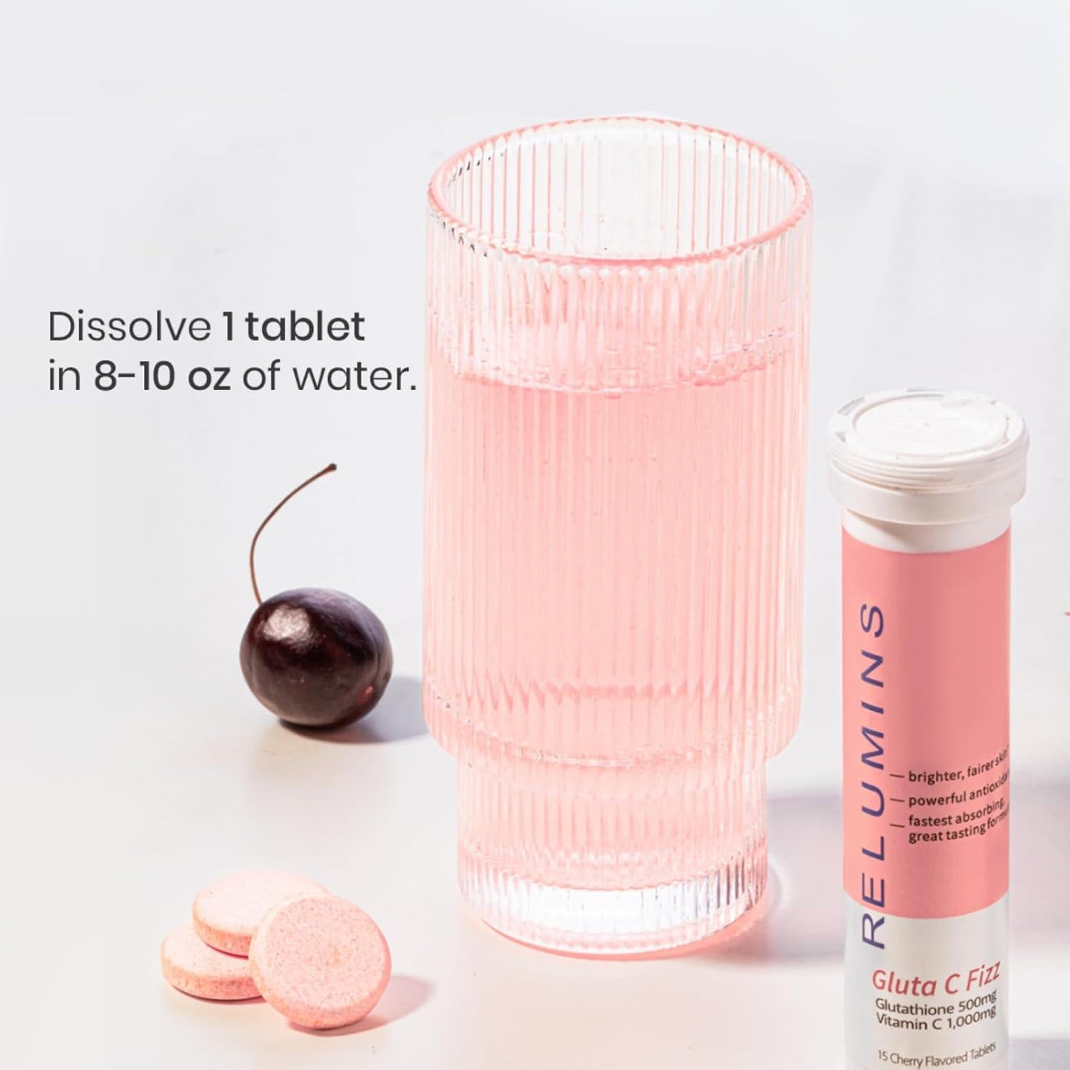 Tabletas efervescentes Relumins Gluta C Fizz - 15 unidades