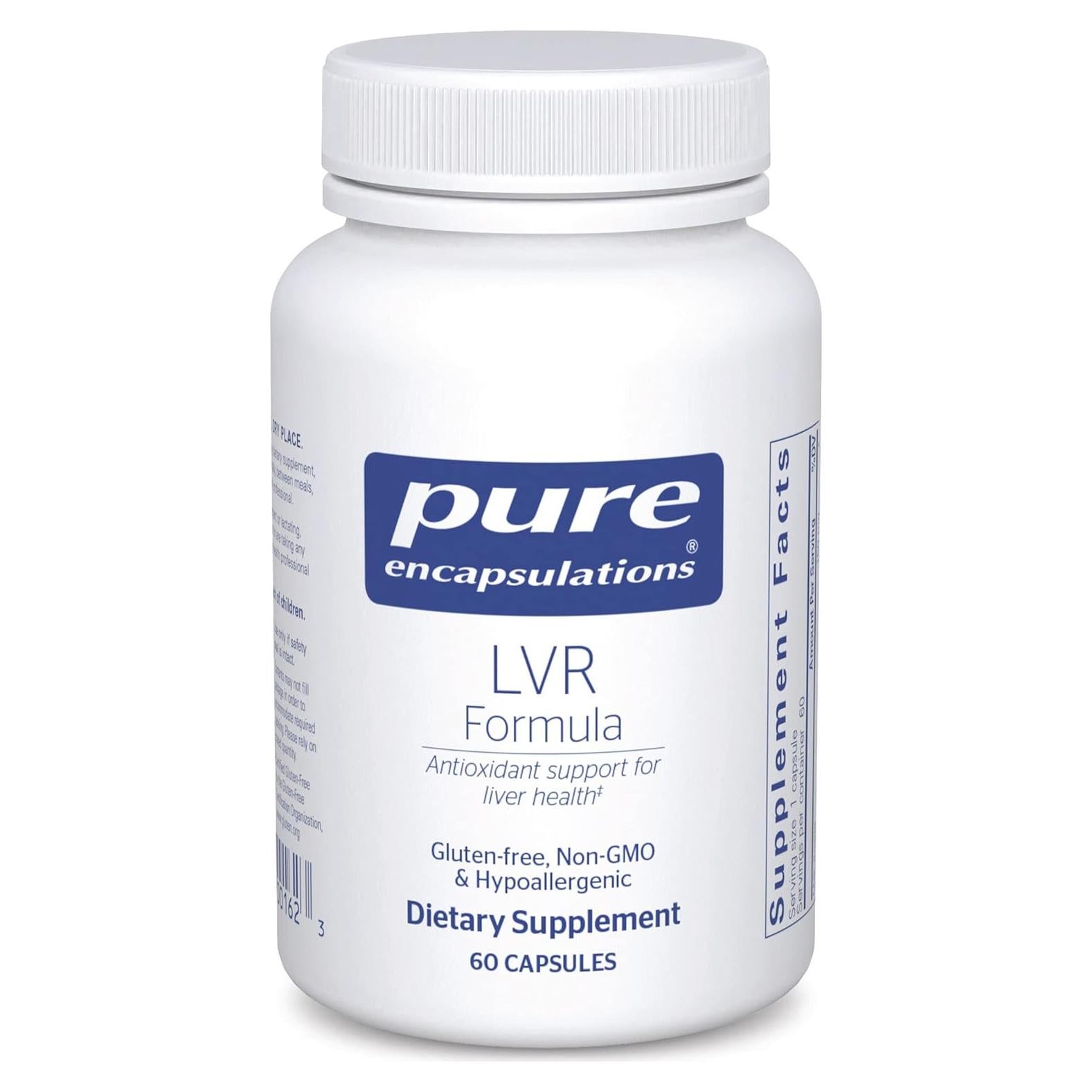 Suplemento hipoalergénico LVR Pure Encapsulations 60 cápsulas