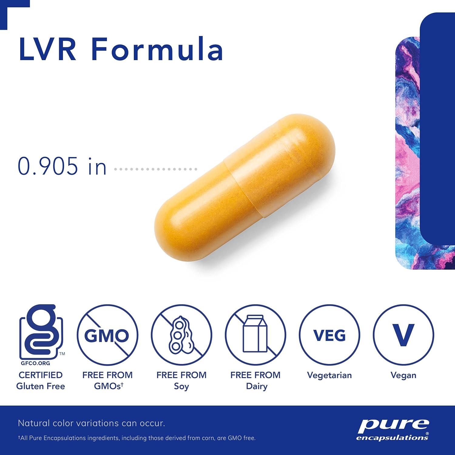 Suplemento hipoalergénico LVR Pure Encapsulations 60 cápsulas