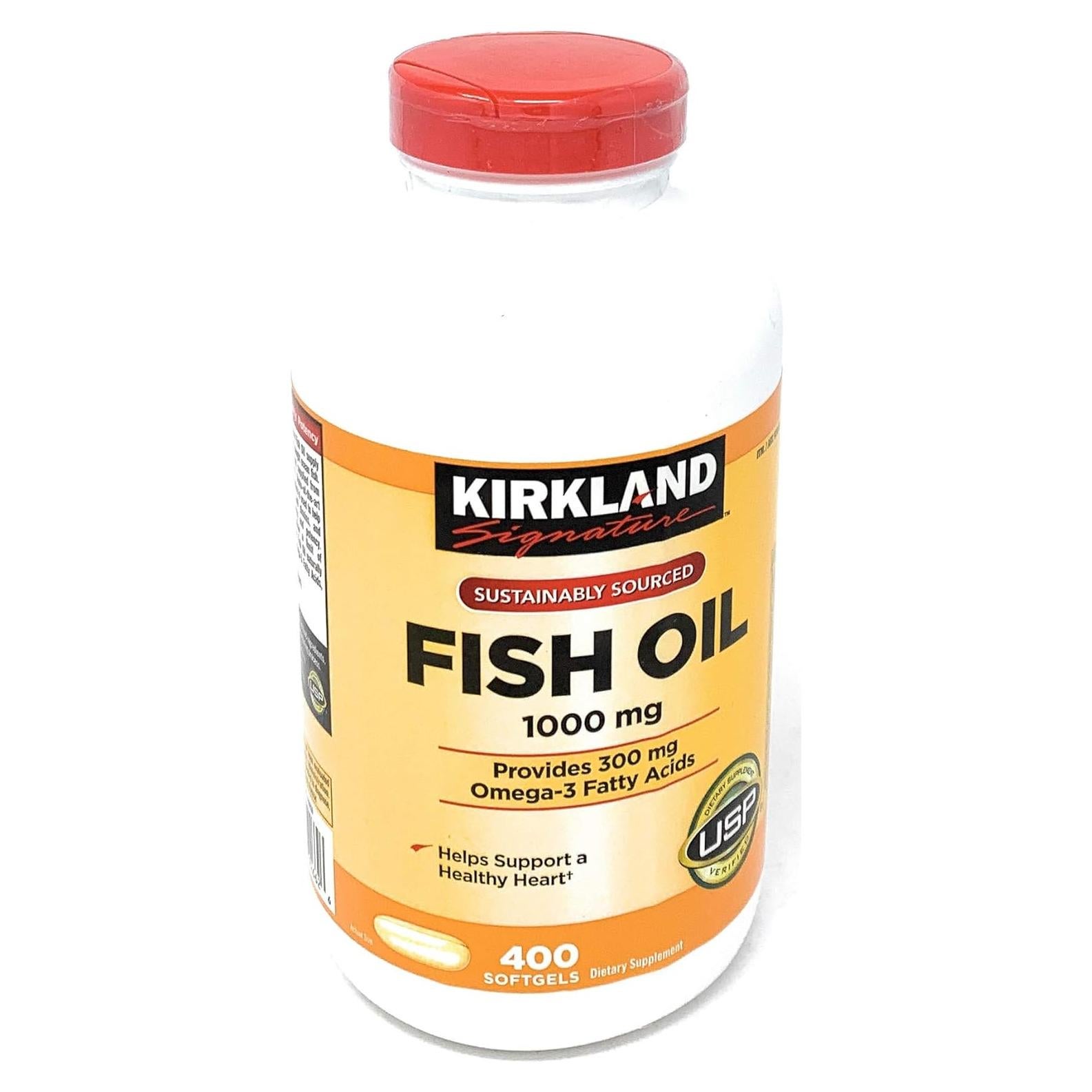Concentrado de Aceite de Pescado Kirkland 800 Gelatinas 1000mg