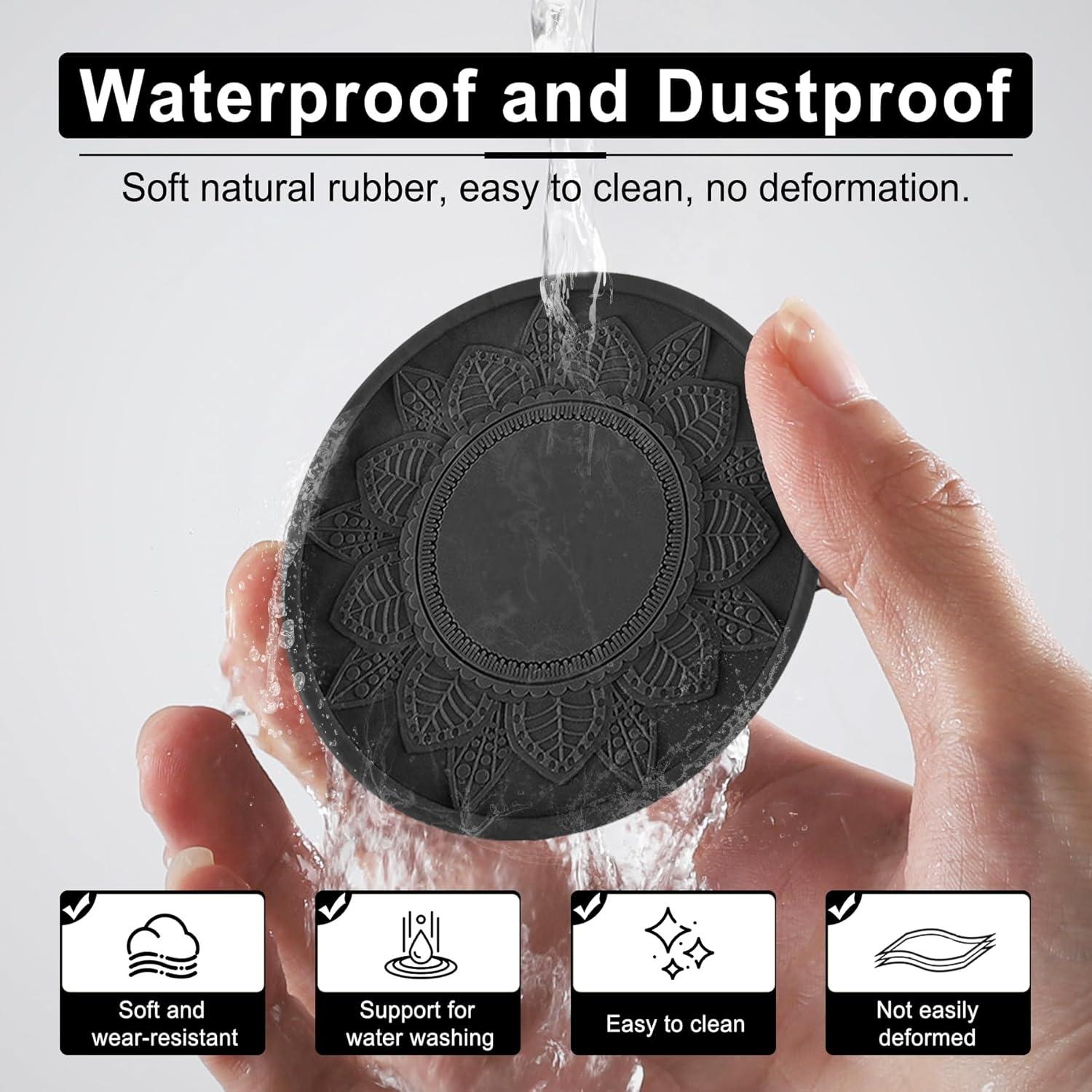 Posavasos SINGARO de Silicona para Coche, 4 Piezas Antideslizantes