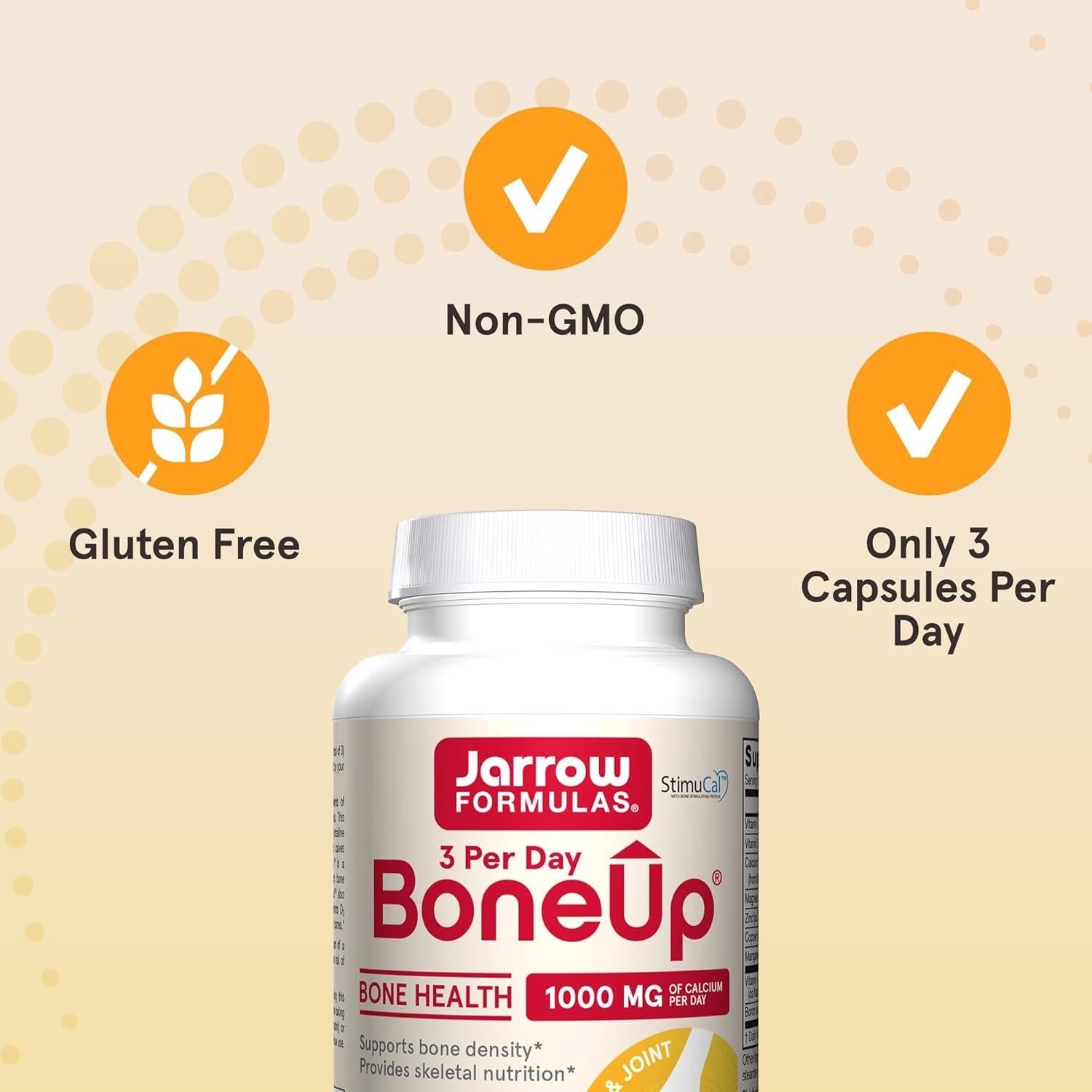 Suplemento Jarrow Formulas BoneUp 90 Cápsulas para Densidad Ósea