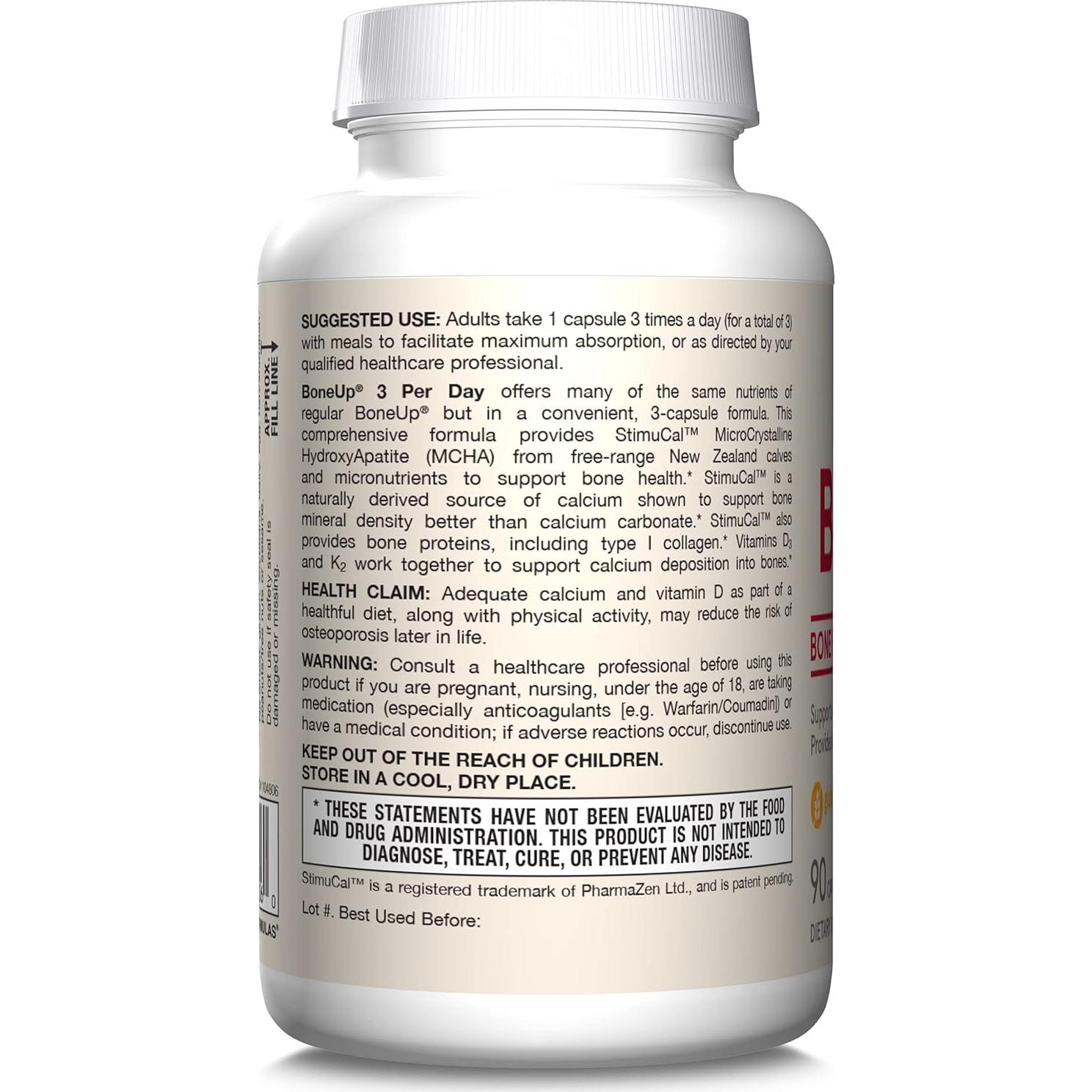 Suplemento Jarrow Formulas BoneUp 90 Cápsulas para Densidad Ósea