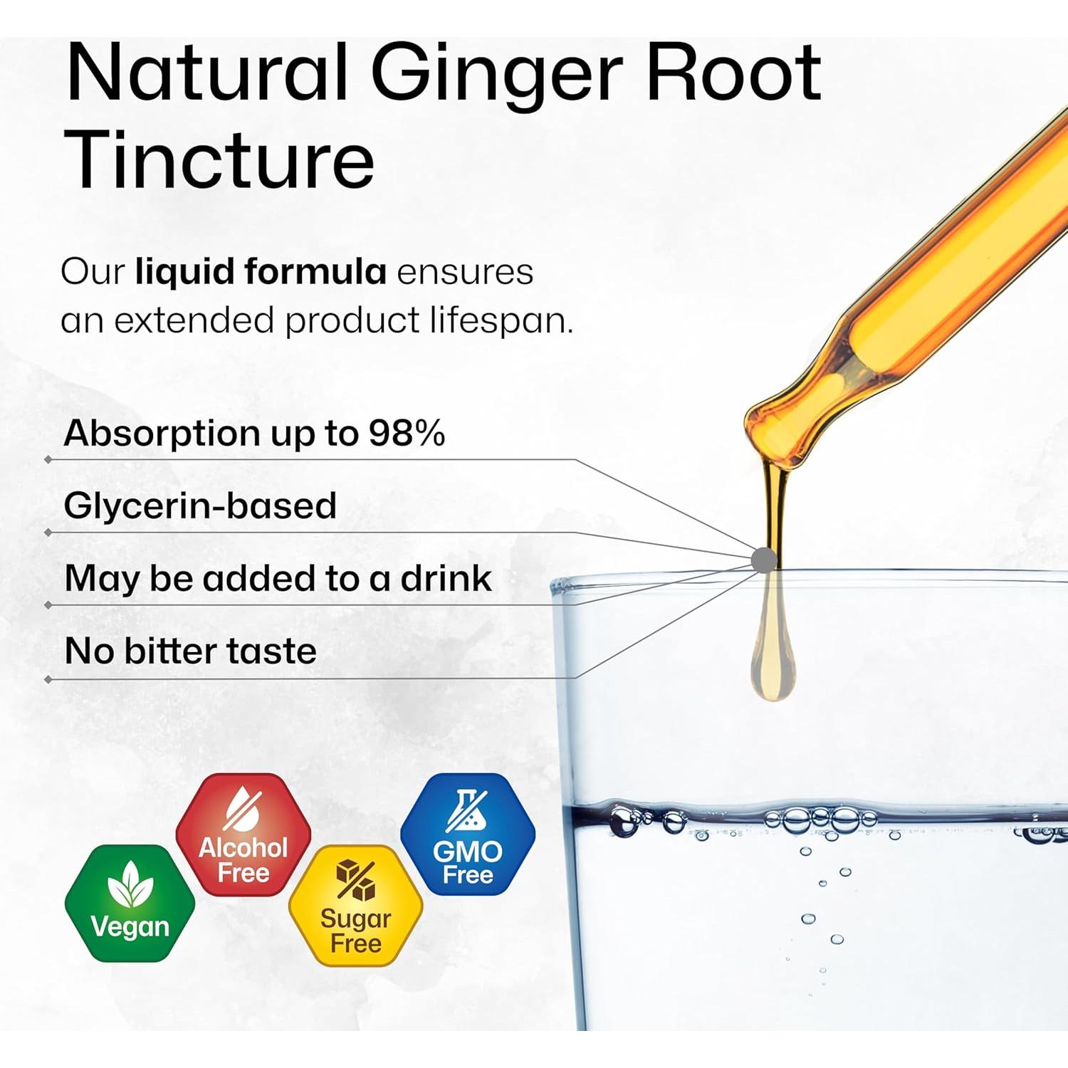 Extracto de Raíz de Jengibre BIO KRAUTER 60 ml - Vegano y Sin Alcohol