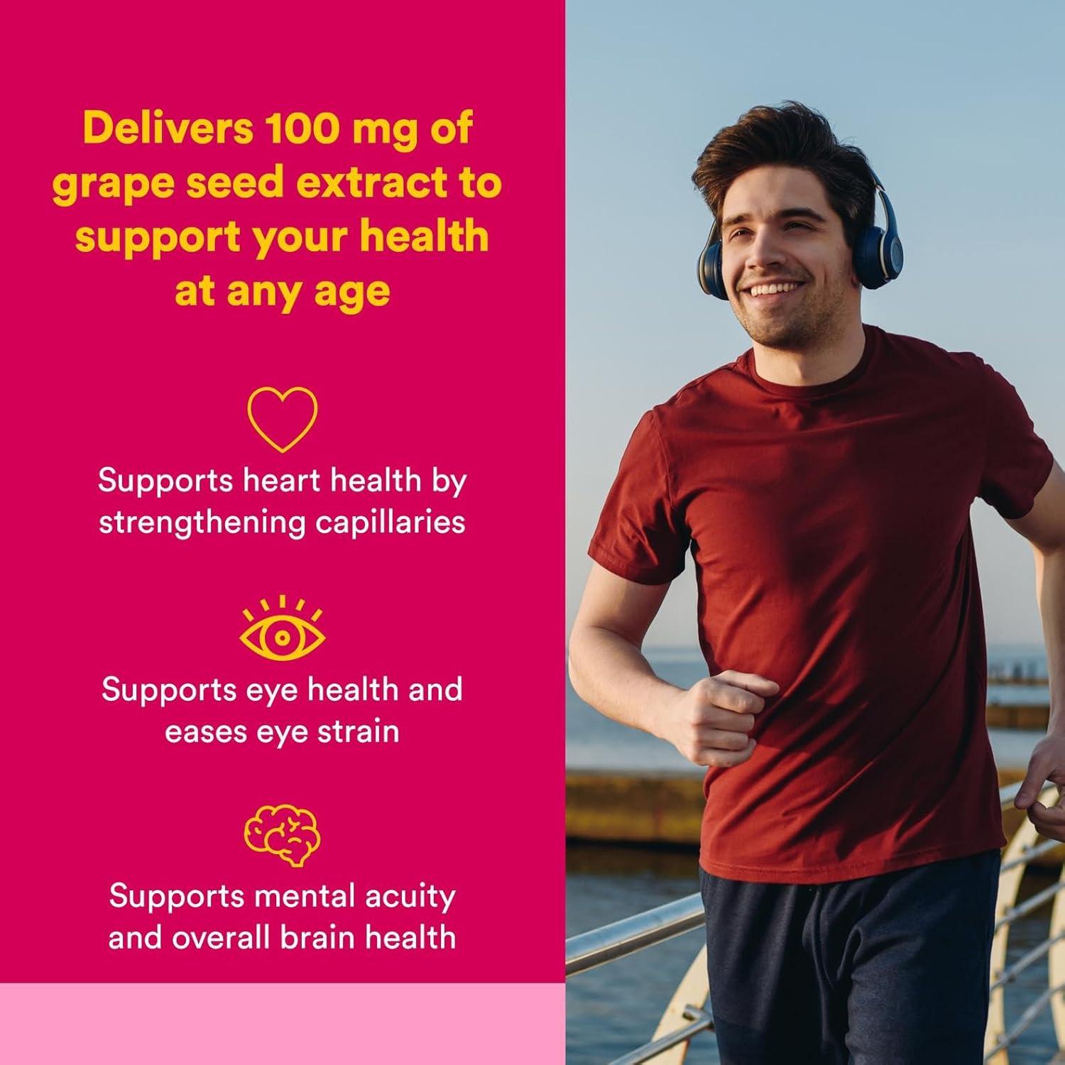 Extracto de Semilla de Uva Natural Factors 90 Cápsulas Antioxidante