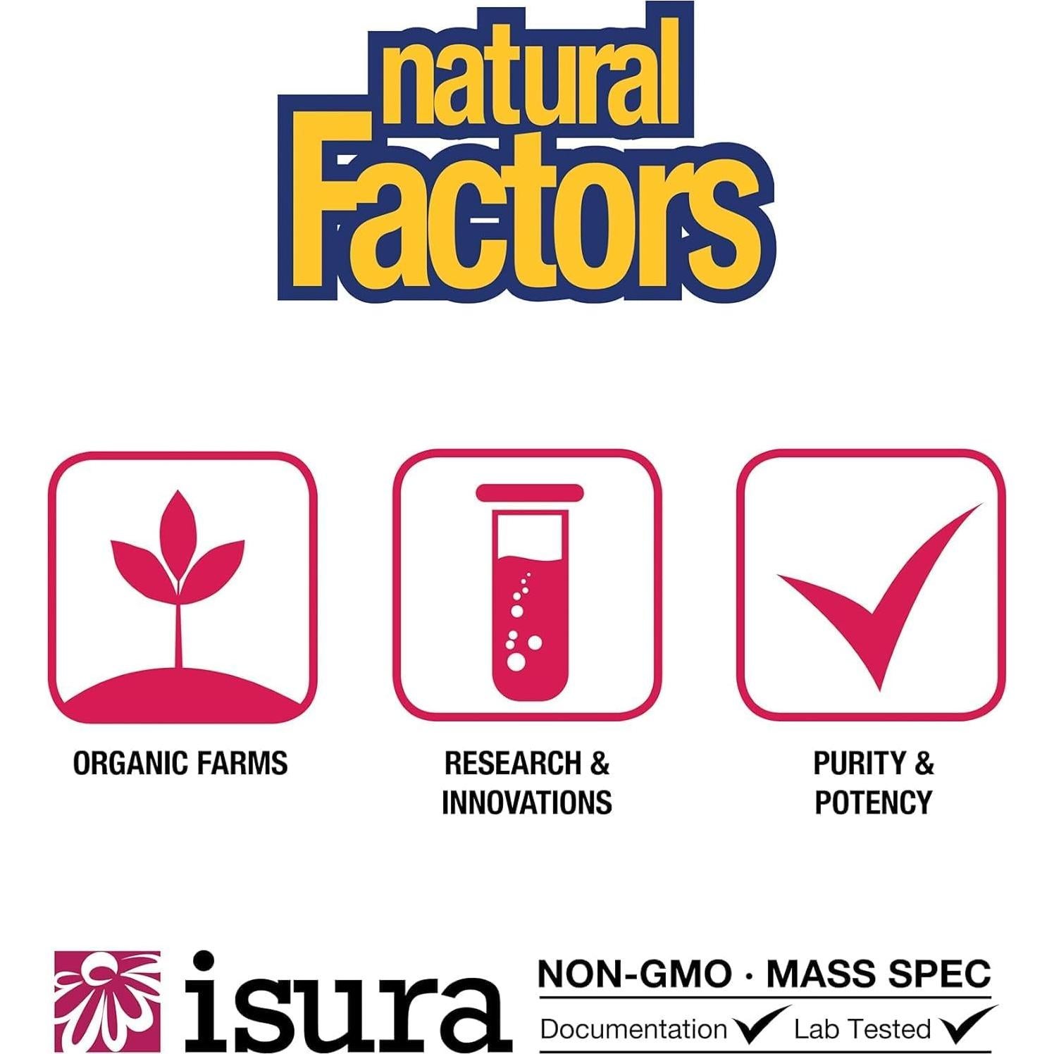 Extracto de Semilla de Uva Natural Factors 90 Cápsulas Antioxidante