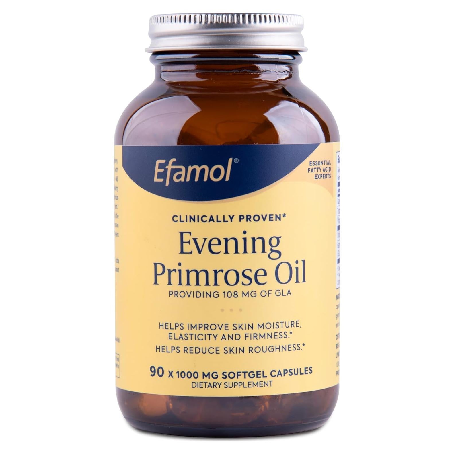 Aceite de Onagra Puro Efamol 90 Gelatinas Blandas - Suplemento para Piel