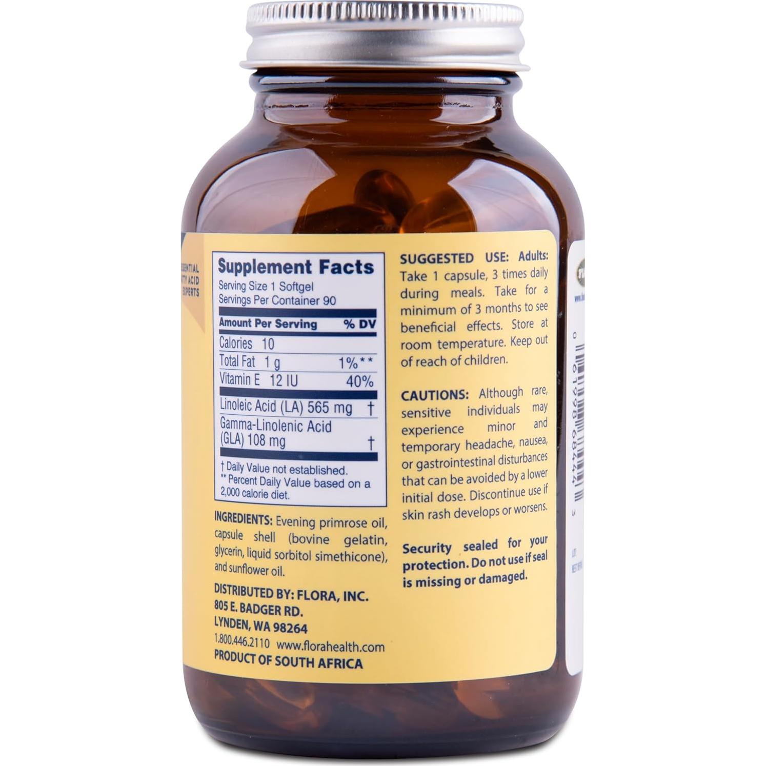 Aceite de Onagra Puro Efamol 90 Gelatinas Blandas - Suplemento para Piel