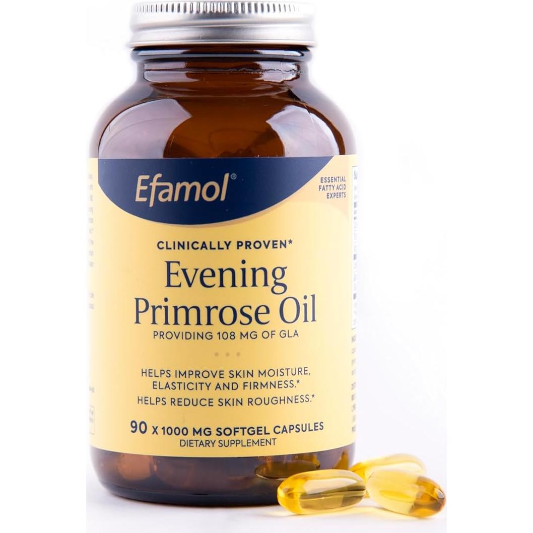 Aceite de Onagra Puro Efamol 90 Gelatinas Blandas - Suplemento para Piel
