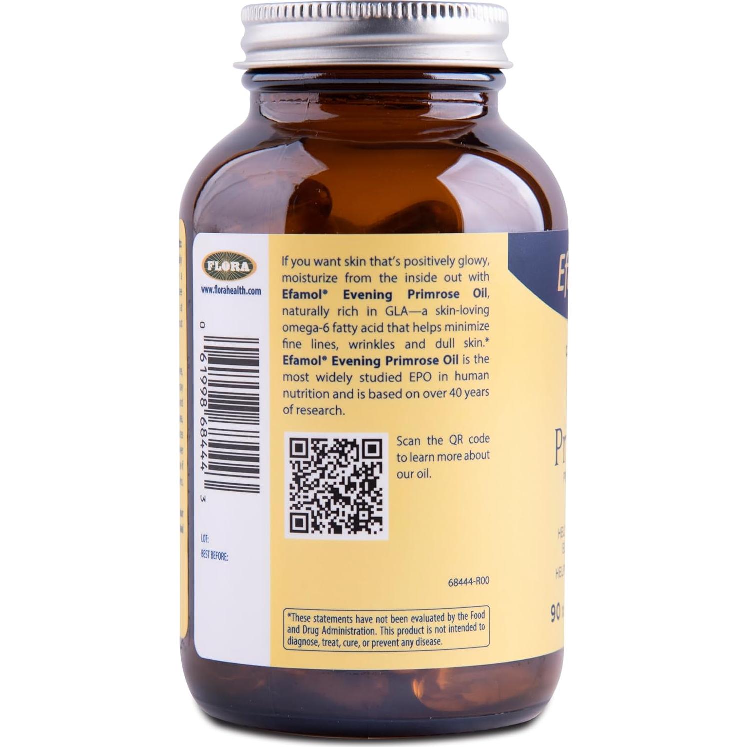 Aceite de Onagra Puro Efamol 90 Gelatinas Blandas - Suplemento para Piel