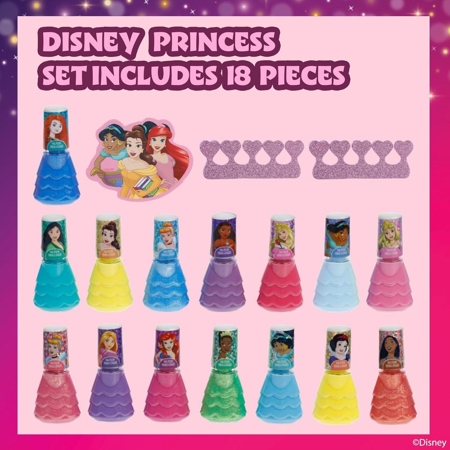 Set de Esmalte de Uñas Disney Princess 15 Piezas