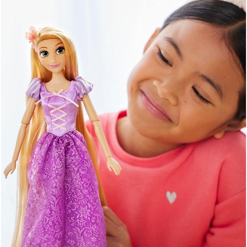 Muñeca Disney Princess Rapunzel 28 cm Posable con Cepillo