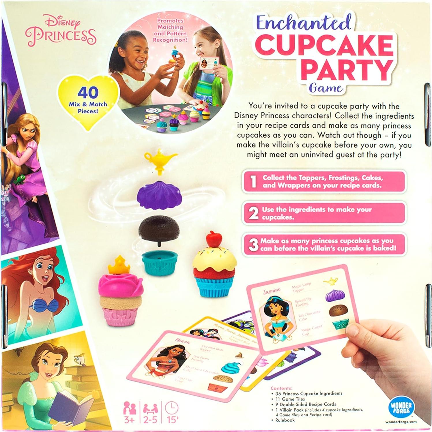 Juego de Fiesta de Cupcakes Disney Princess - Wonder Forge