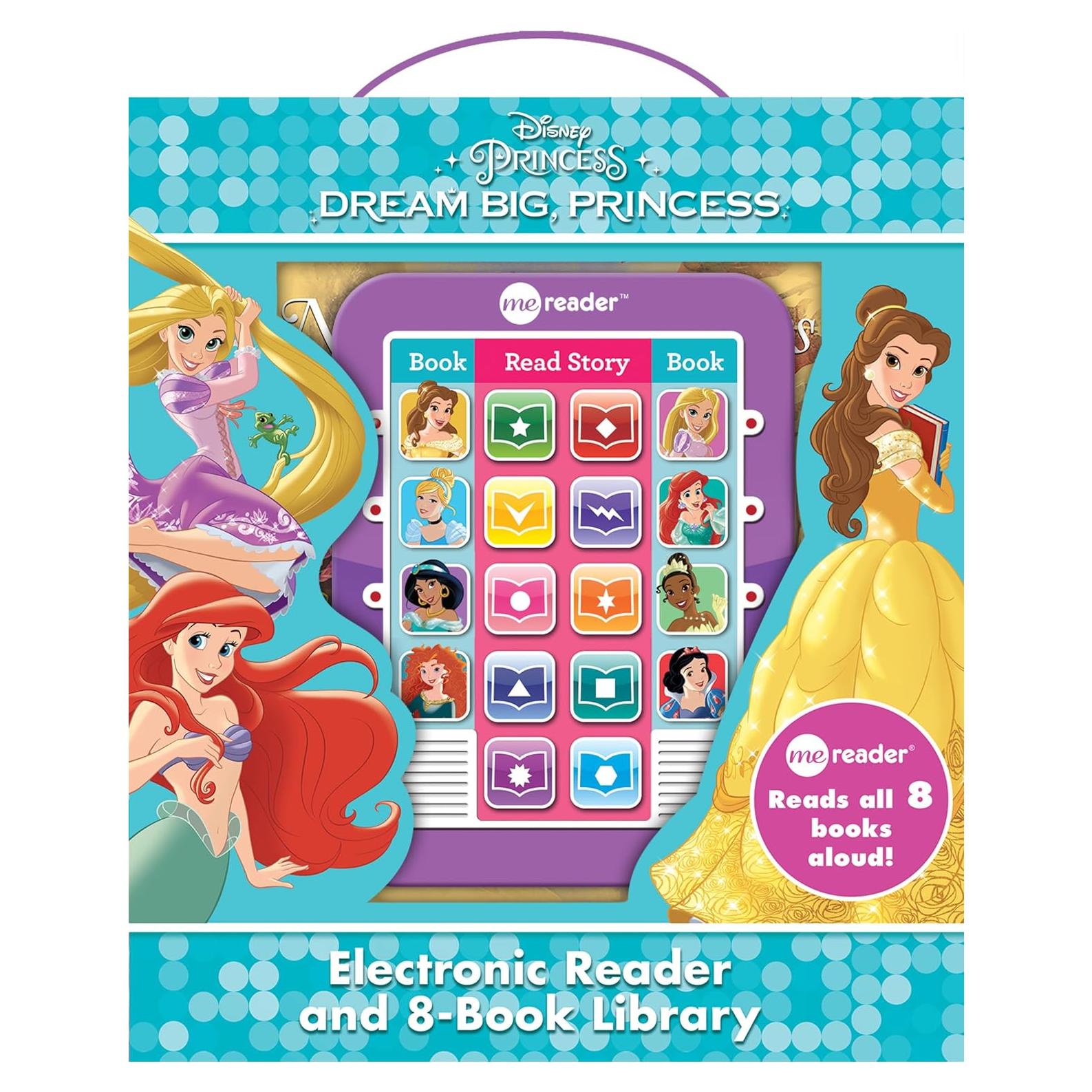 Disney Princess Ariel, Rapunzel, Belle, and More!- Dream Big Princess Me Reader and 8-Book Library - PI Kids