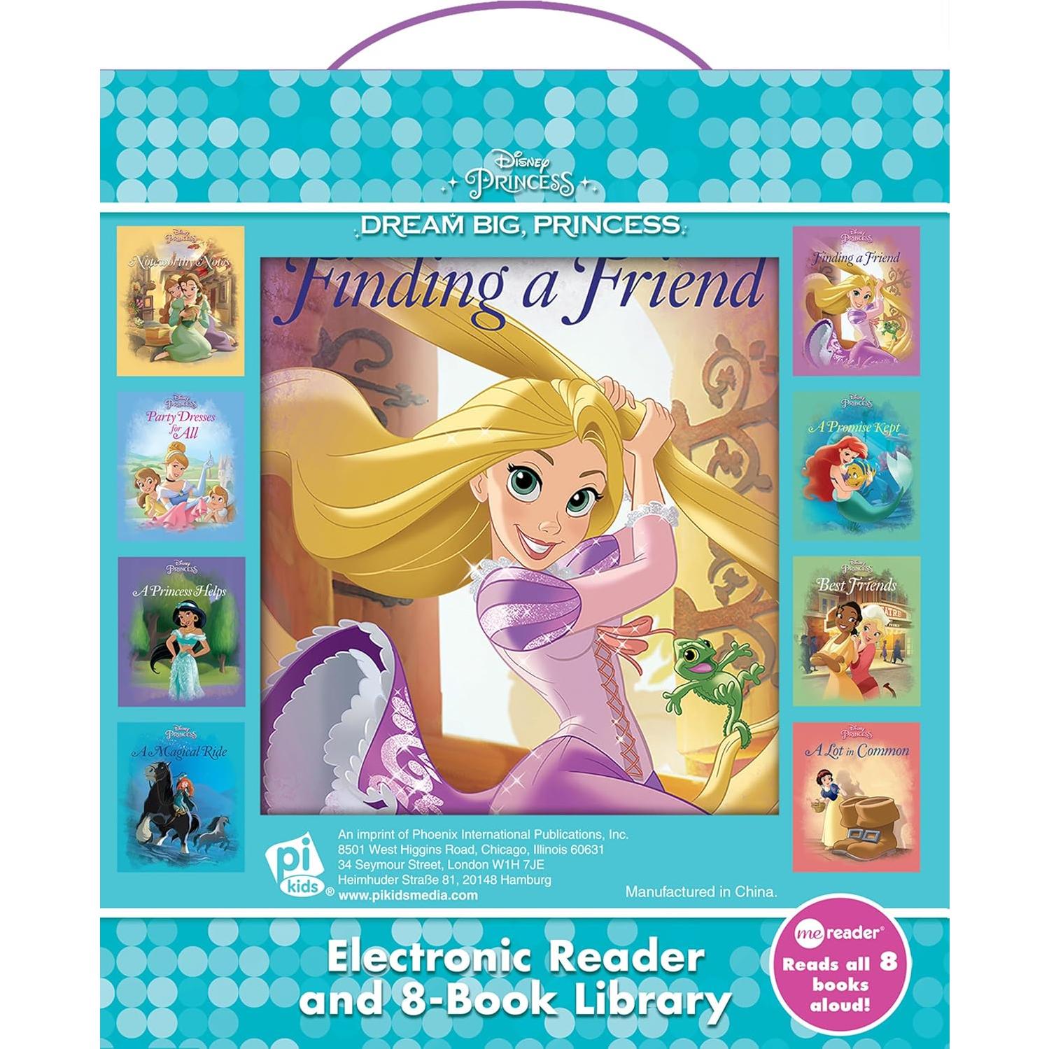 Disney Princess Ariel, Rapunzel, Belle, and More!- Dream Big Princess Me Reader and 8-Book Library - PI Kids