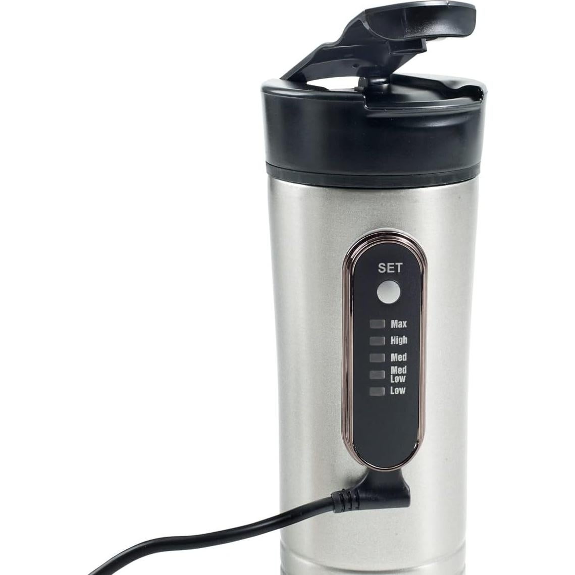 Taza de Viaje Calentada RoadPro RP0719 443ml 12V Antideslizante