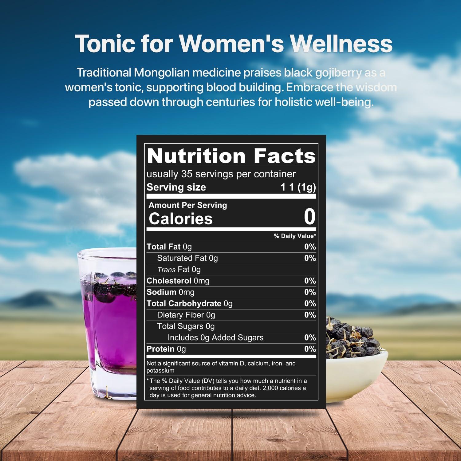 Té de Baya de Goji de Lobo Negro Mongol Amu Nutrition 70g