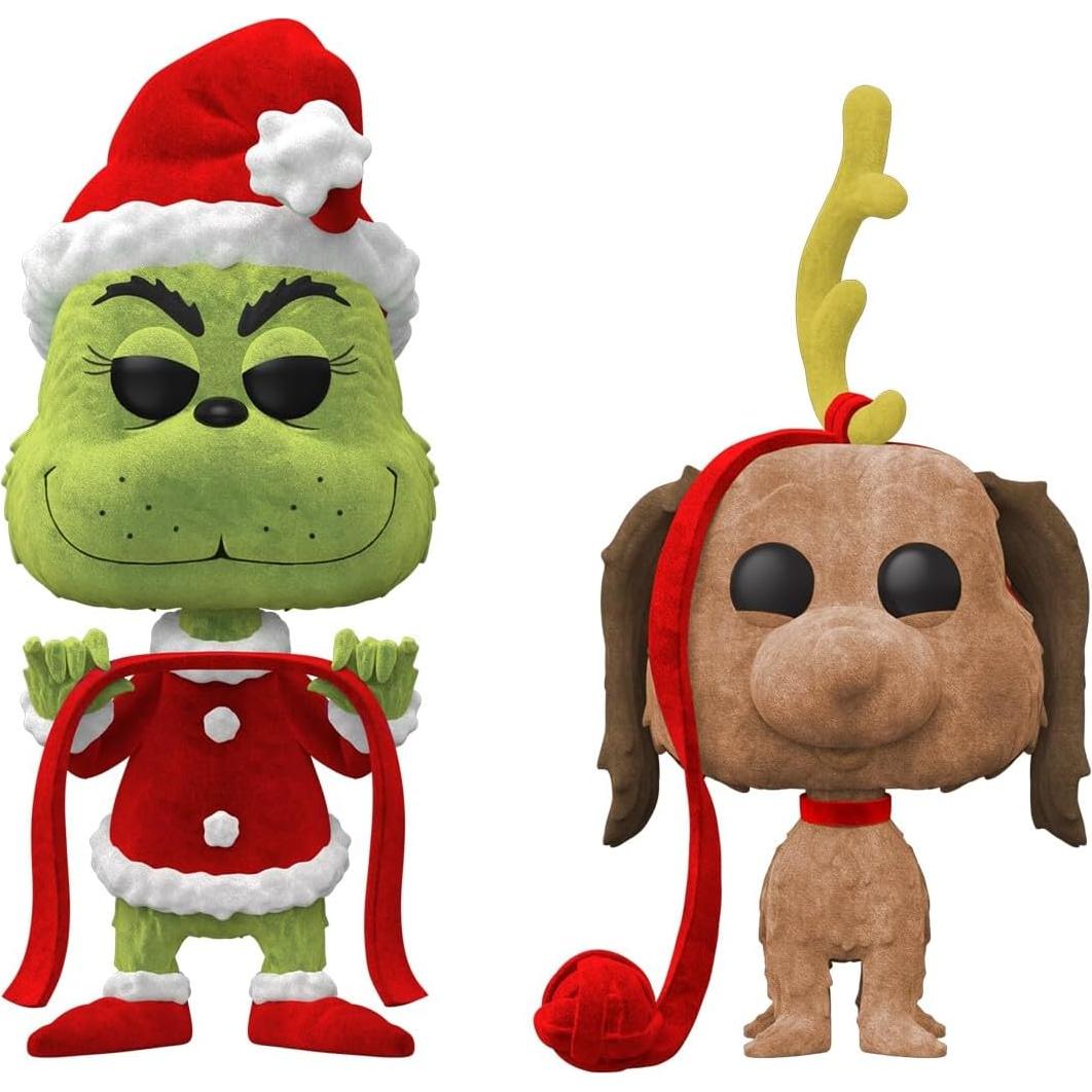 Funko Pop! Grinch y Max 2-Pack Aterciopelado Exclusivo