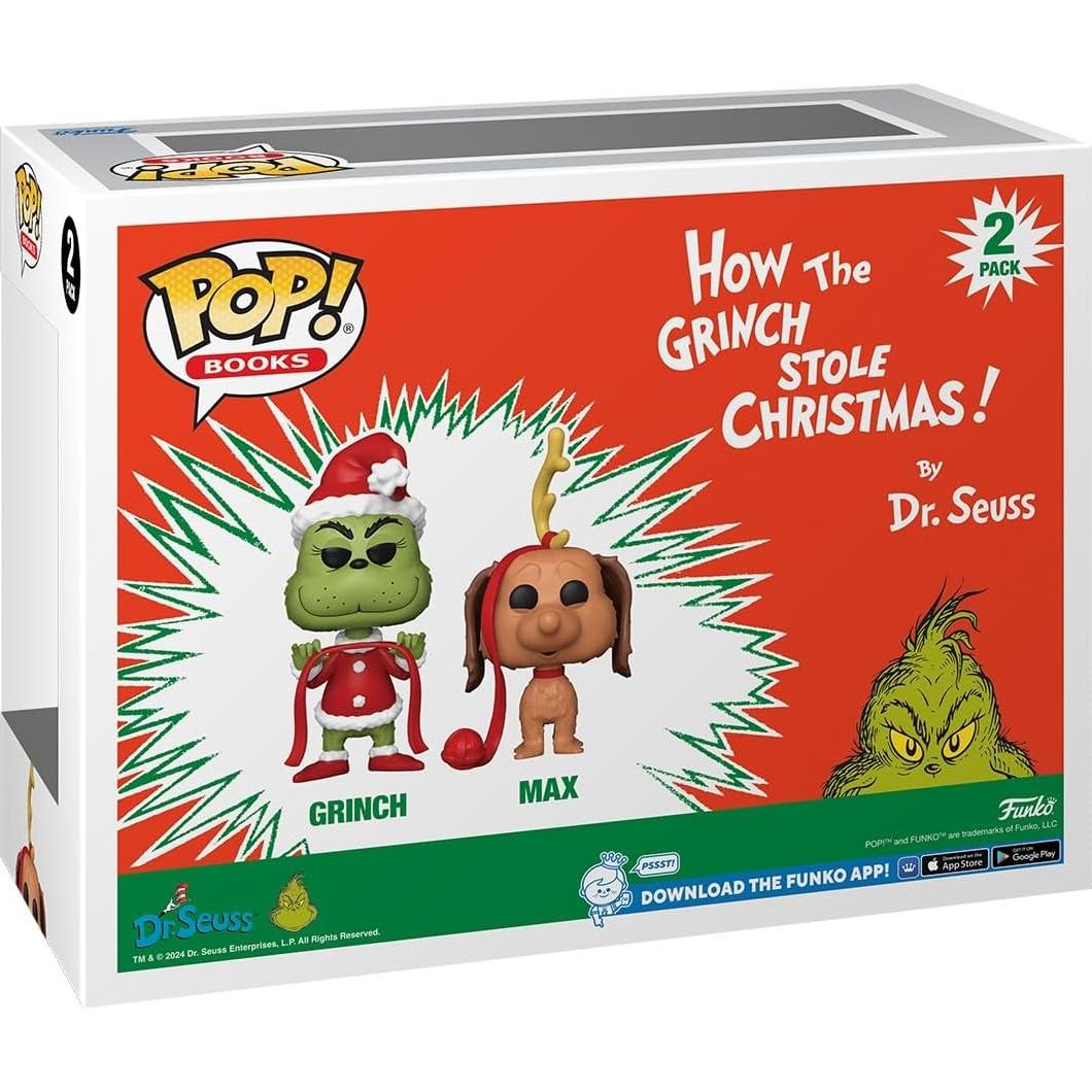 Funko Pop! Grinch y Max 2-Pack Aterciopelado Exclusivo