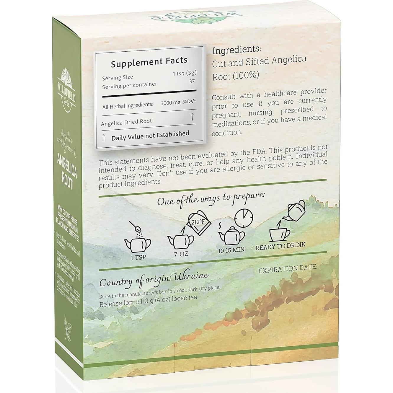 Té de Hierbas Raíz de Angélica OVVA 113g - Sabor Natural
