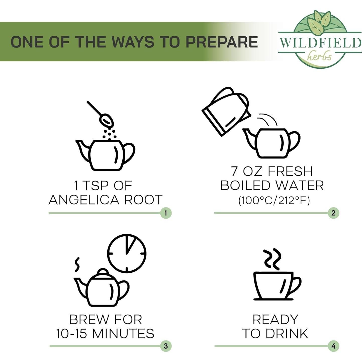 Té de Hierbas Raíz de Angélica OVVA 113g - Sabor Natural