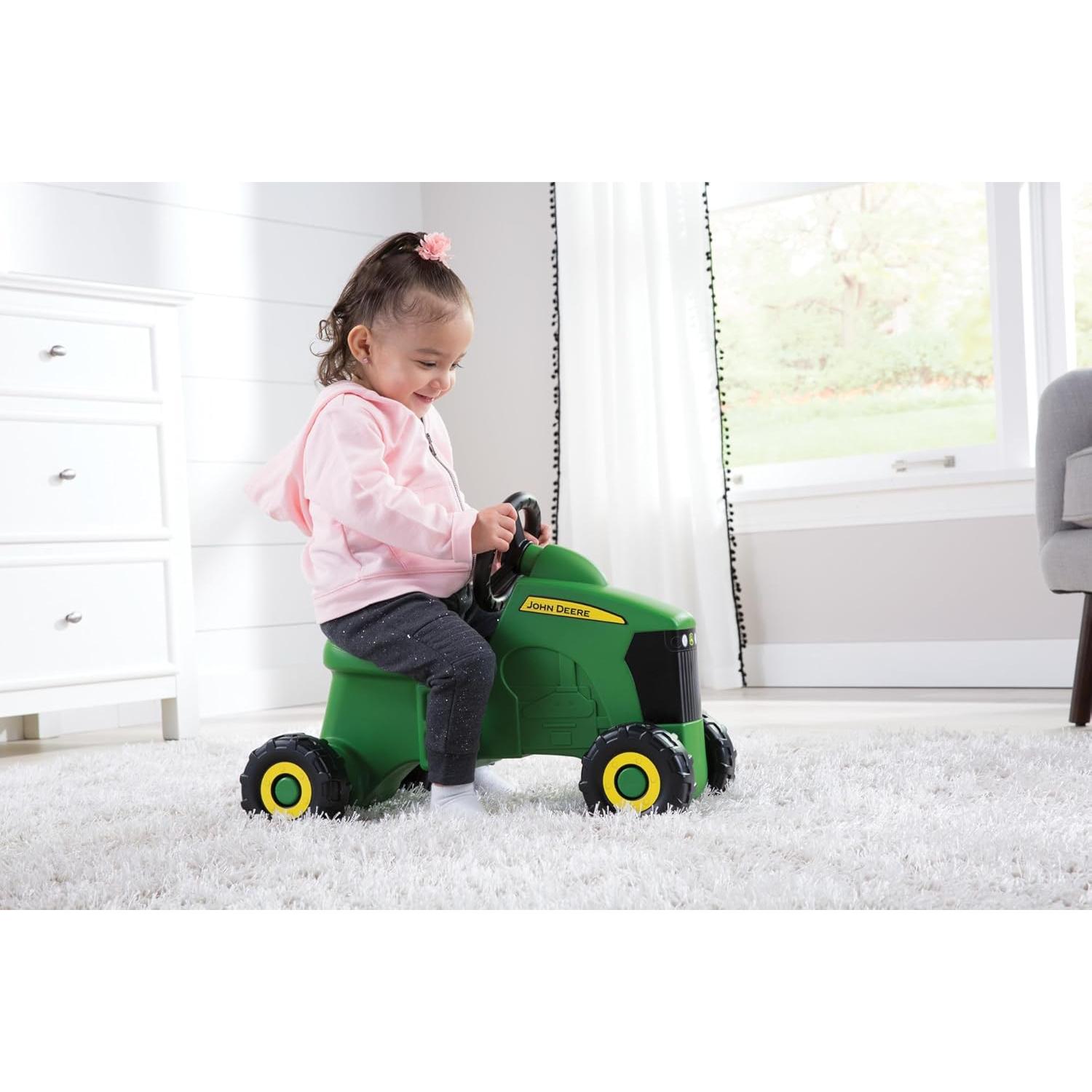Tractor John Deere Sit 'N Scoot para Niños 18 Meses Verde