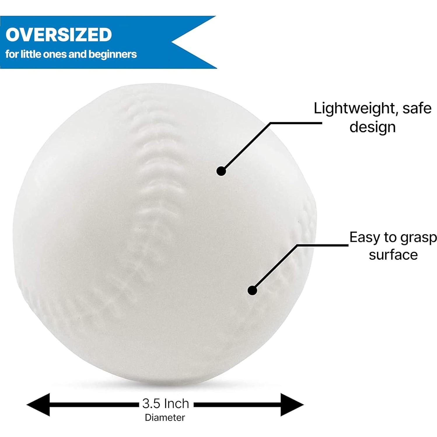 Pelotas de béisbol T Ball Botabee 6 unidades 8.89 cm