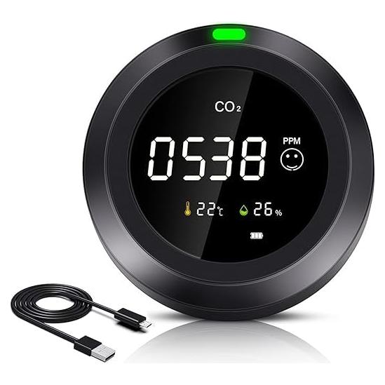 Monitor de Calidad del Aire Simbow CF-5 CO2, Temperatura y Humedad