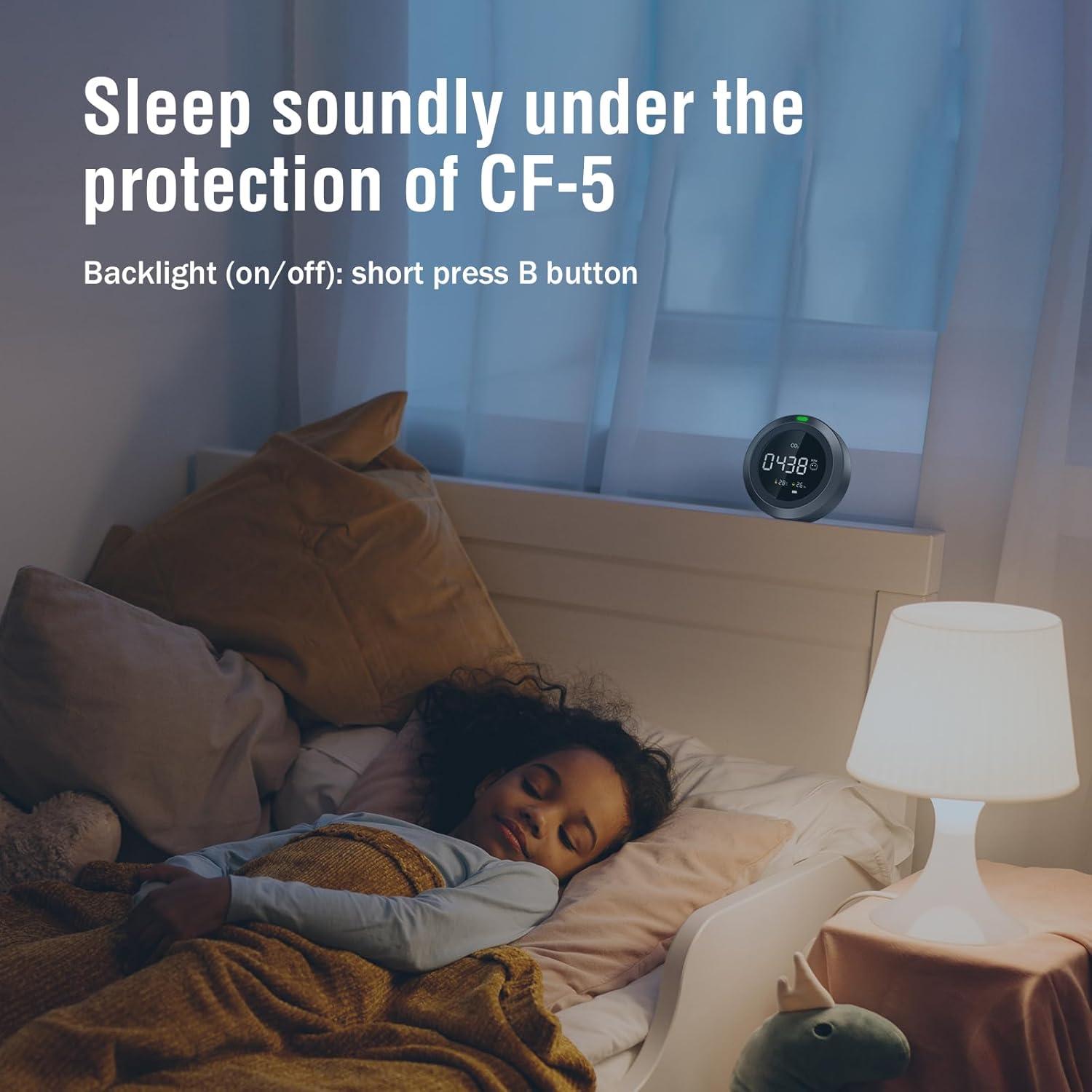 Monitor de Calidad del Aire Simbow CF-5 CO2, Temperatura y Humedad