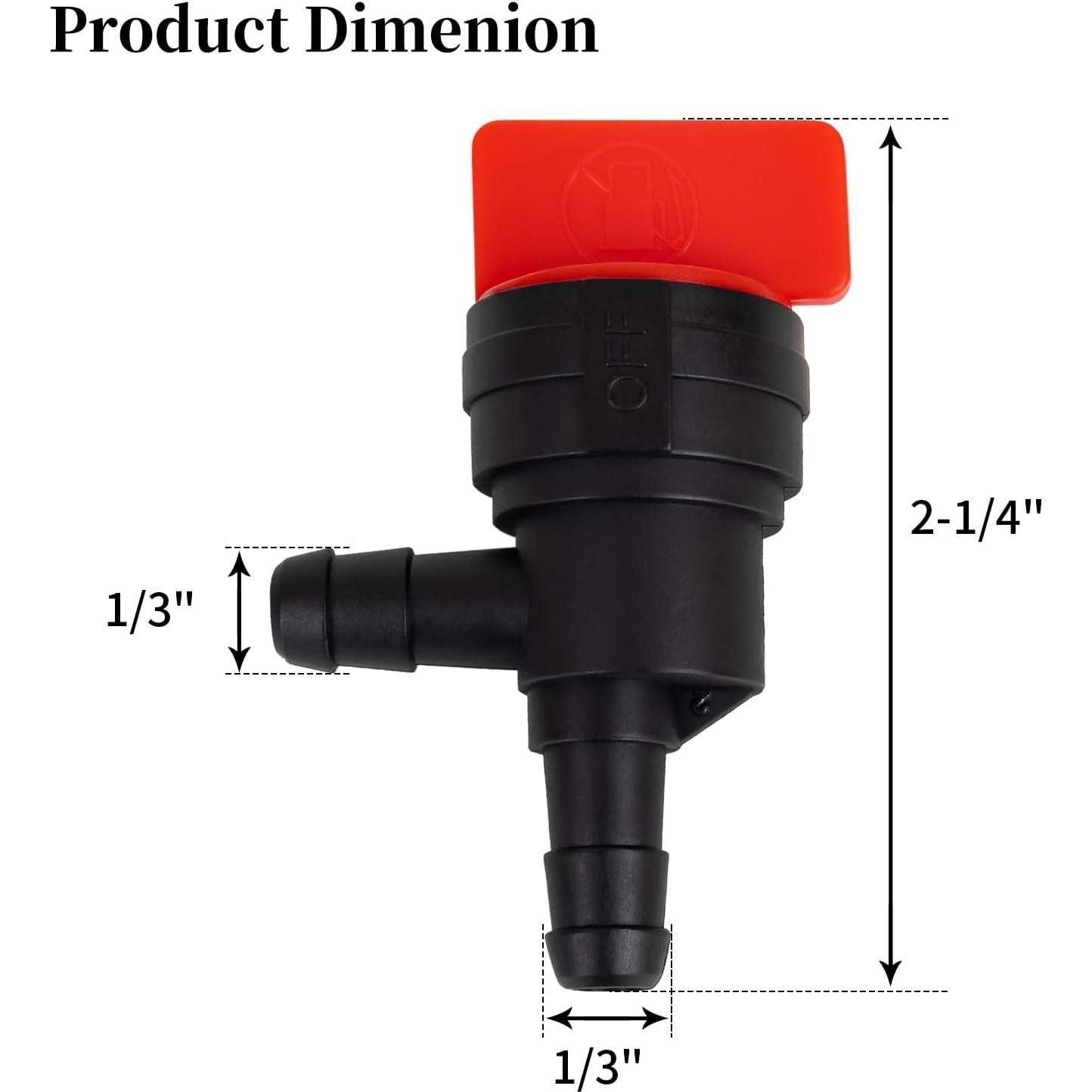 Válvula de Cierre de Combustible CLSR2U 90 Grados 2 Paquetes