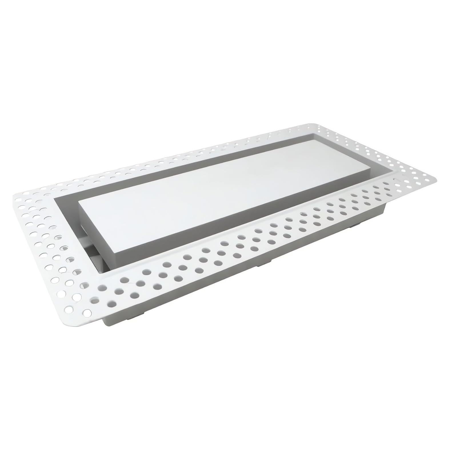 Rejilla de Pared Fittes Lite 10.16x25.4cm Blanco Satinado