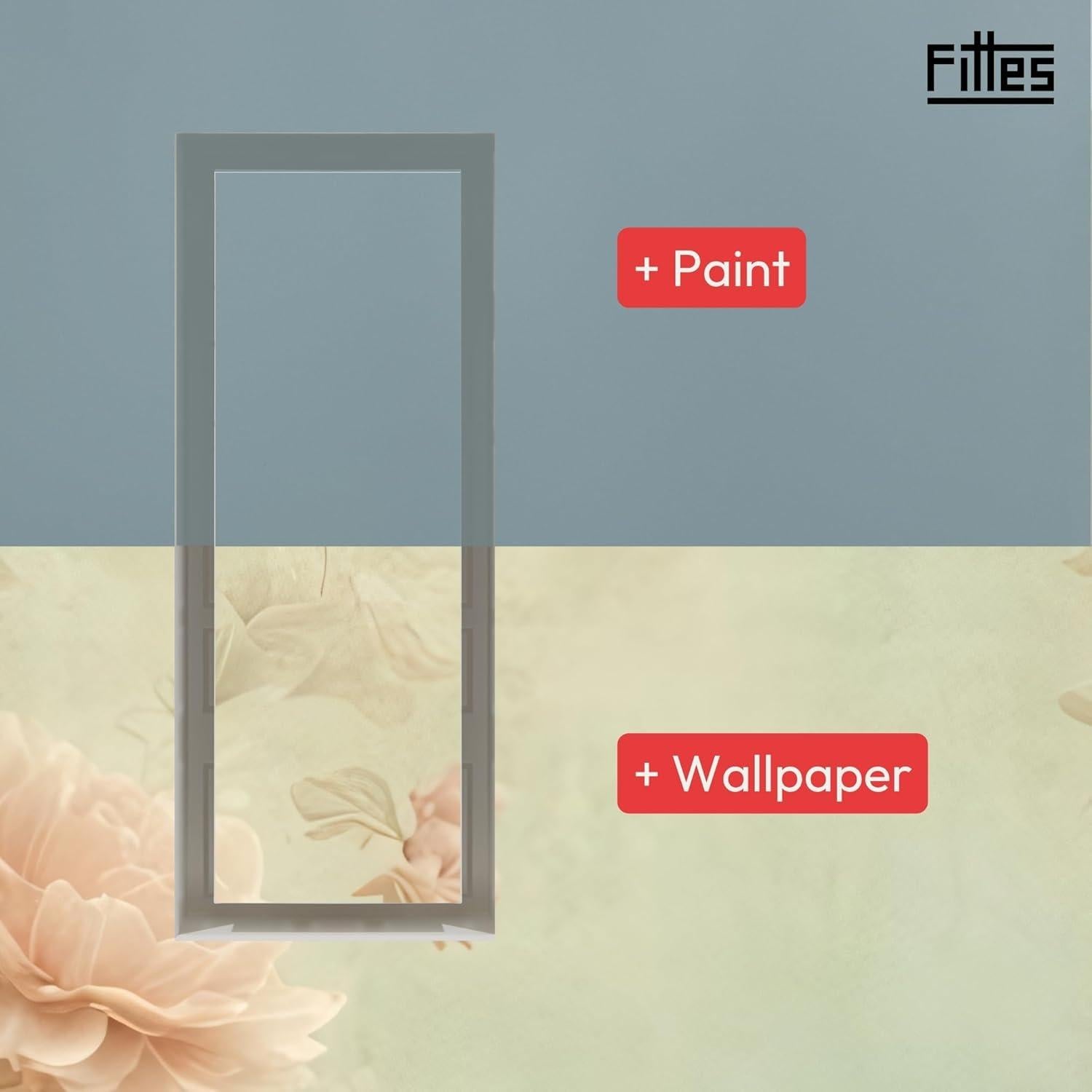 Rejilla de Pared Fittes Lite 10.16x25.4cm Blanco Satinado