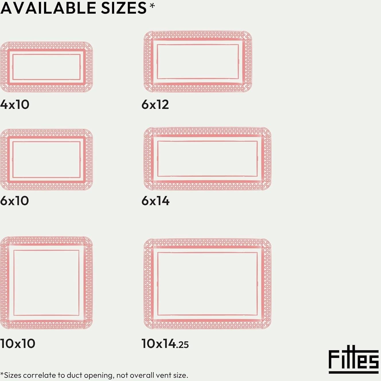 Rejilla de Pared Fittes Lite 10.16x25.4cm Blanco Satinado