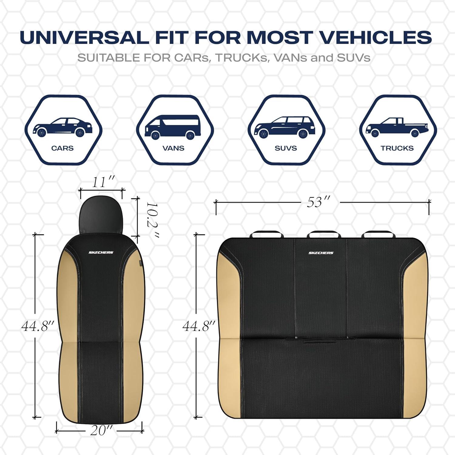 Funda de Asiento Universal Skechers con Espuma Memoria Beige