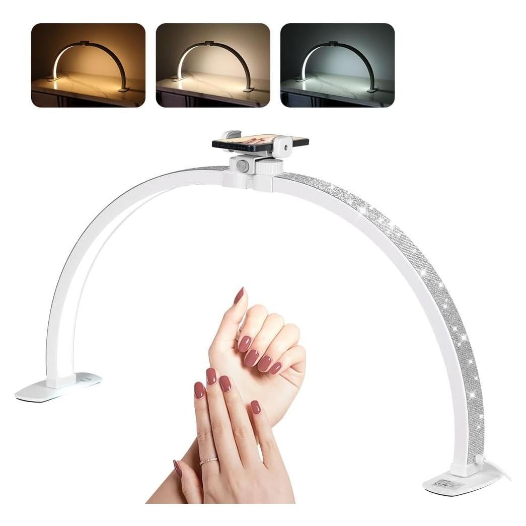 Lámpara Media Luna Janolia para Uñas 73.66 cm 7 Modos
