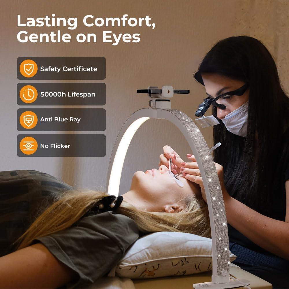 Lámpara Media Luna Janolia para Uñas 73.66 cm 7 Modos