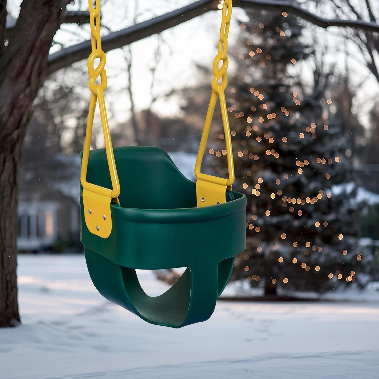 Columpio para Niños Squirrel SQ-31G Verde con Respaldo