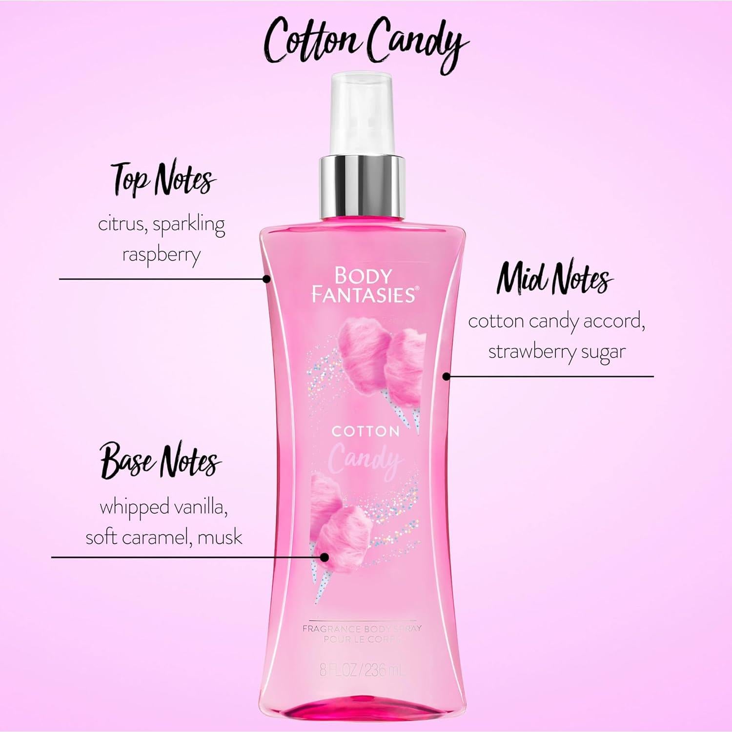 Body Fantasies Spray Corporal Algodón de Azúcar 236 ml