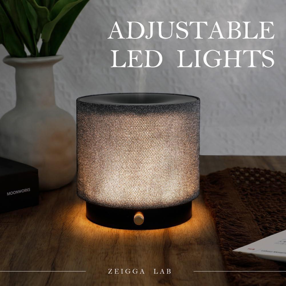 Difusor de Aroma ZEIGGA LAB M35 Negro 150ml Luz Nocturna