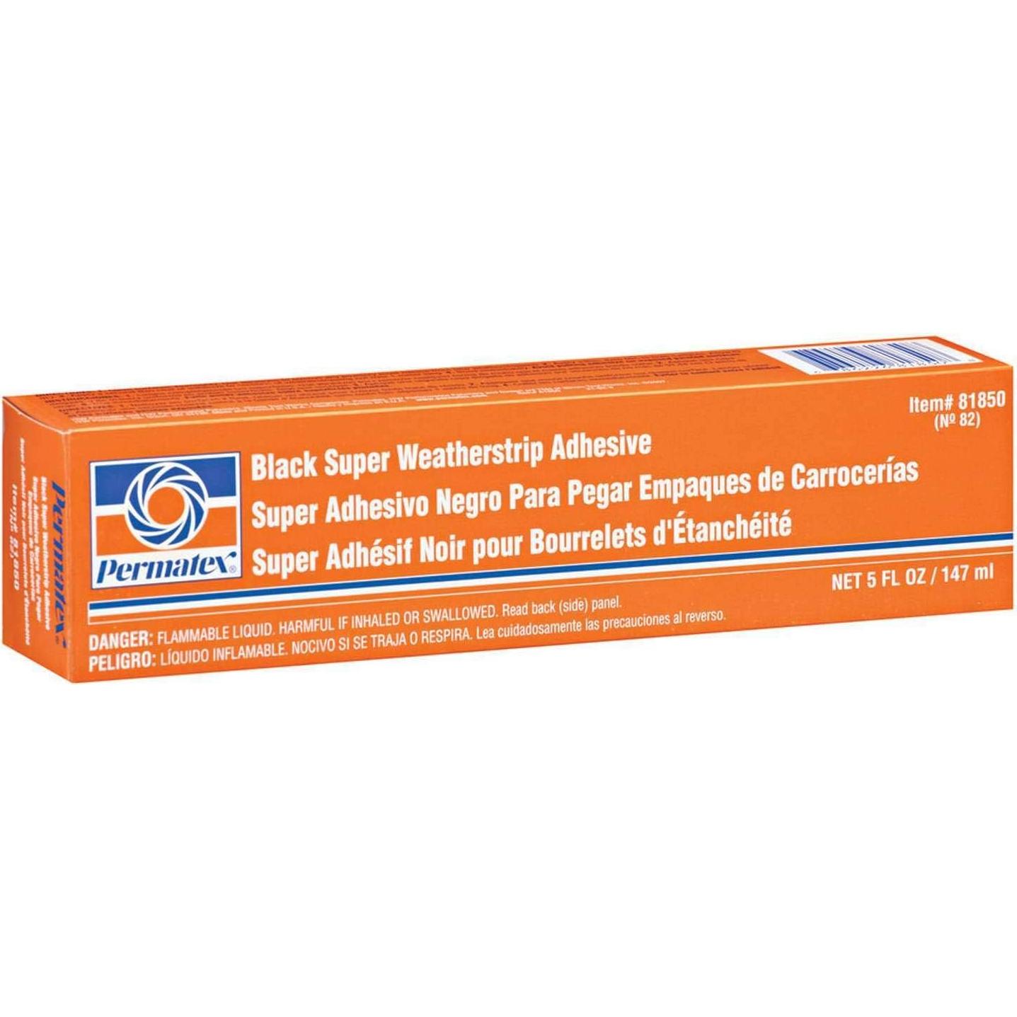 Adhesivo Permatex 81850 Negro Weatherstrip 147 ml Resistente