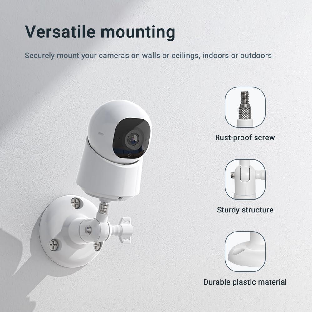 Soporte de Pared Ajustable 360° Holicfun para Cámaras - Paquete de 2