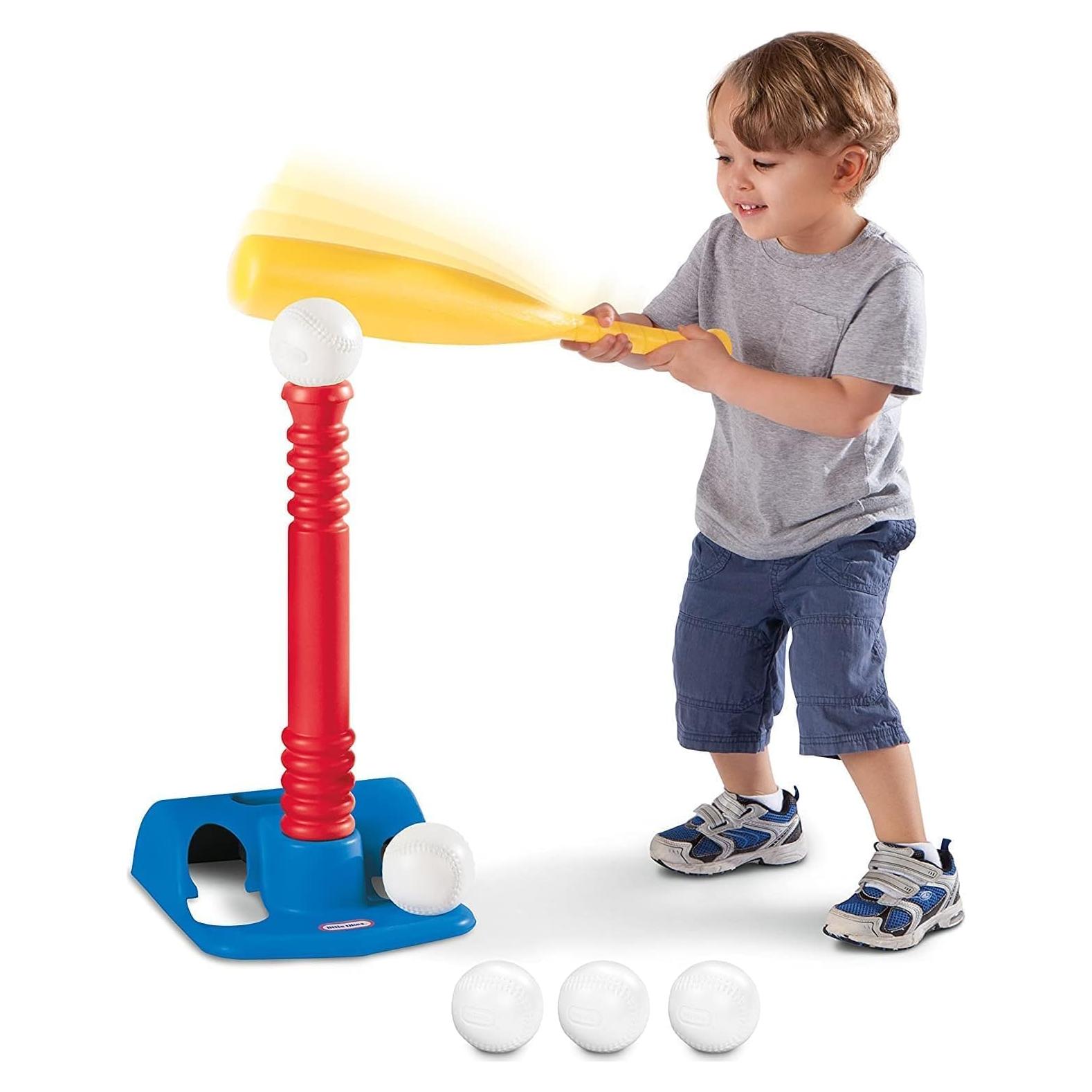 Conjunto T-Ball Little Tikes Rojo 5 Pelotas para Niños