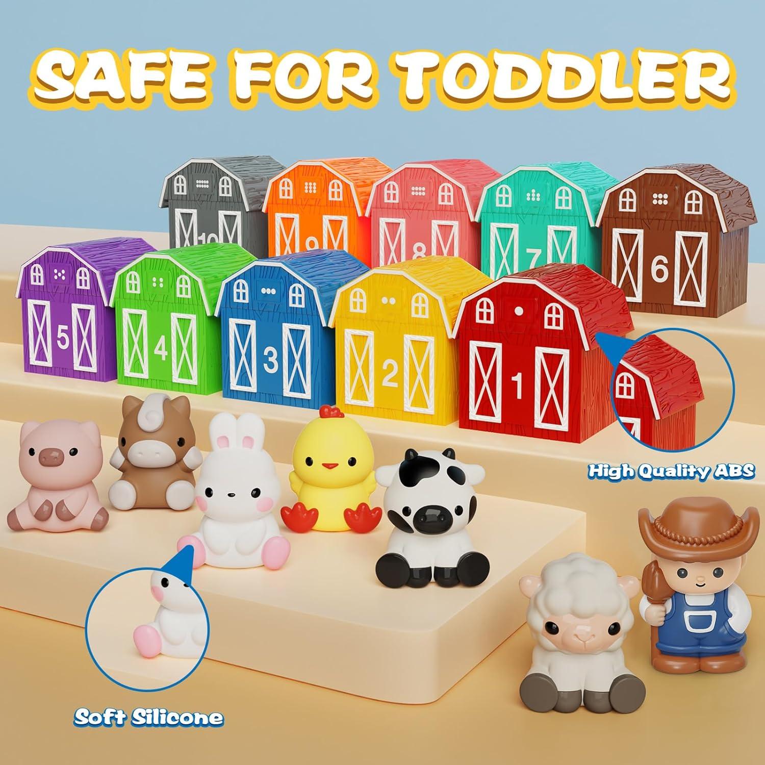 Juguete de Aprendizaje AuroTops 20 PCS Granja y Marionetas