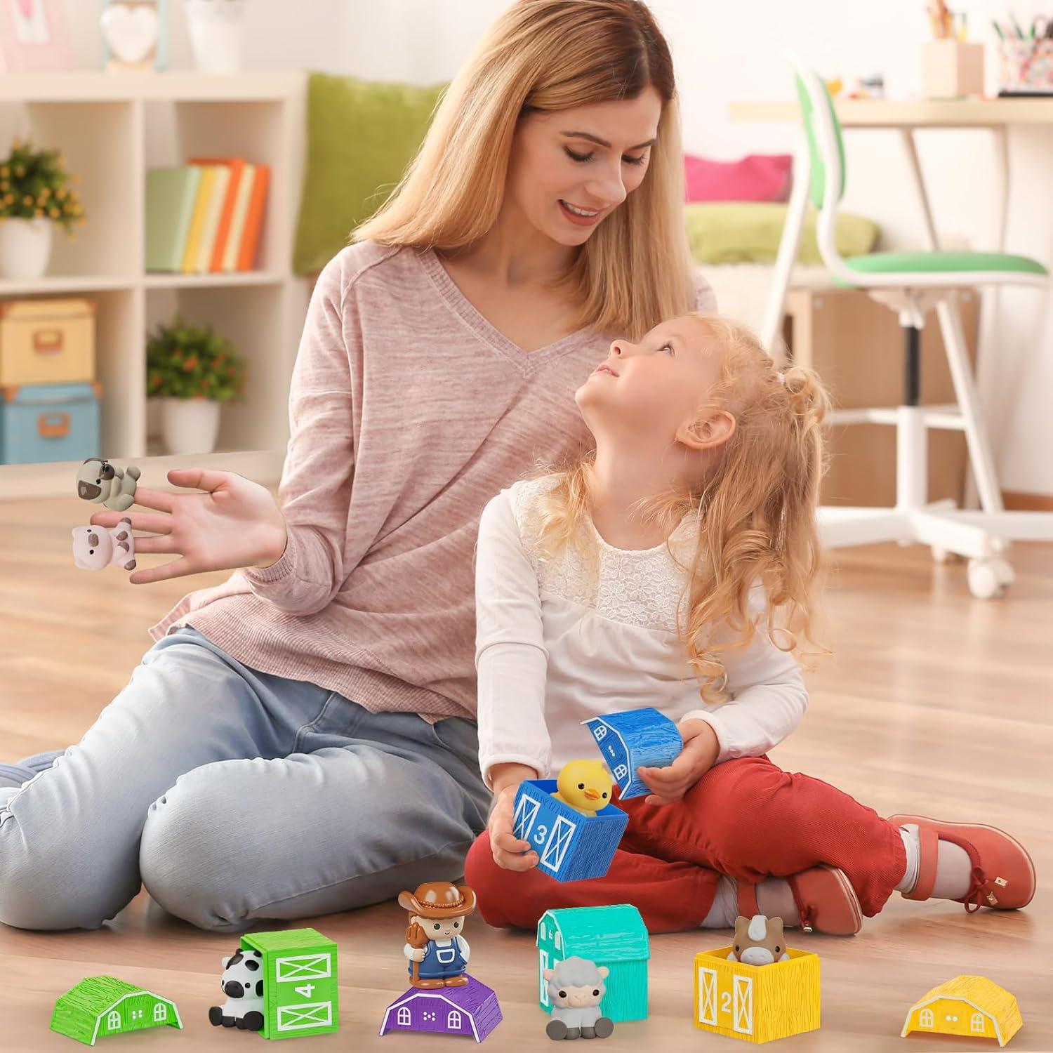 Juguete de Aprendizaje AuroTops 20 PCS Granja y Marionetas