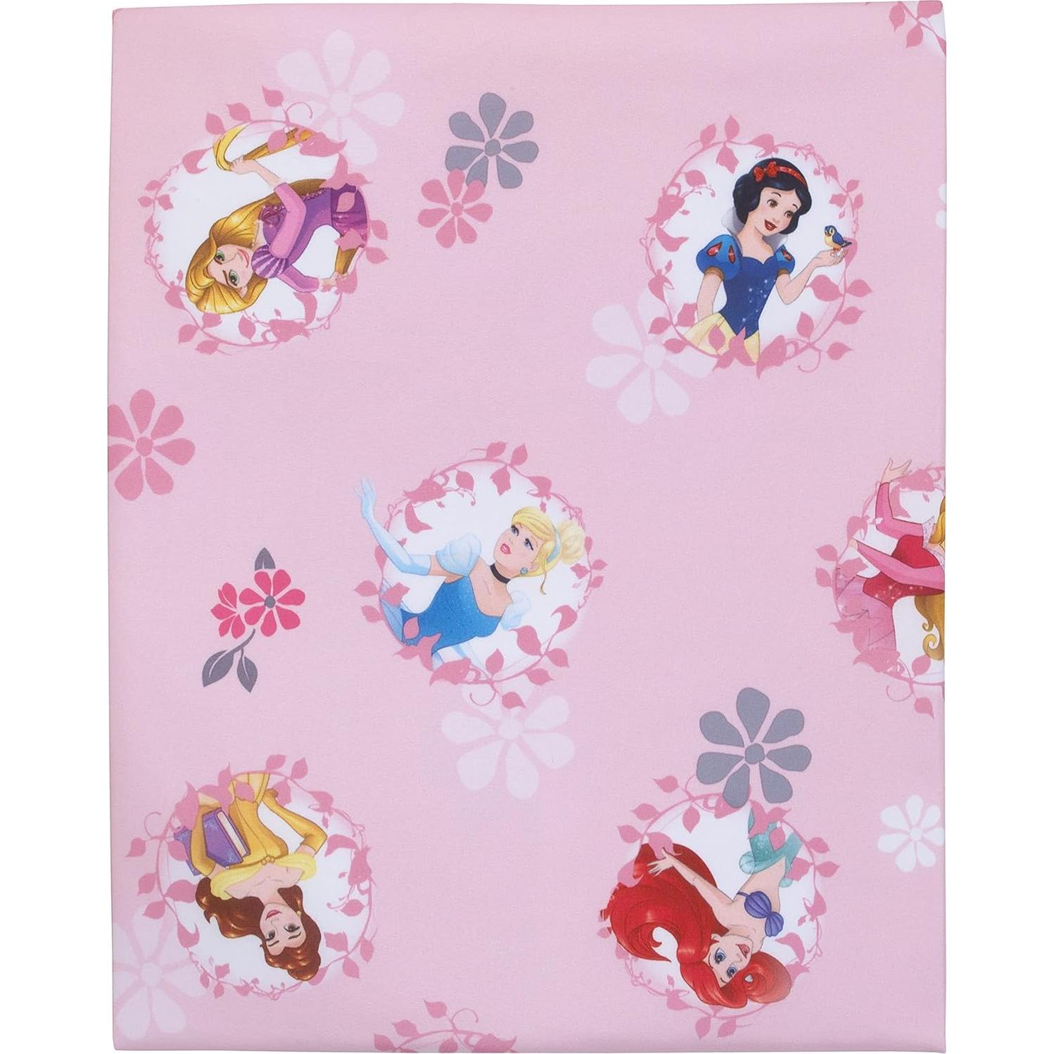 Juego de Cama para Niños Pequeños Disney Princesa 4 Piezas