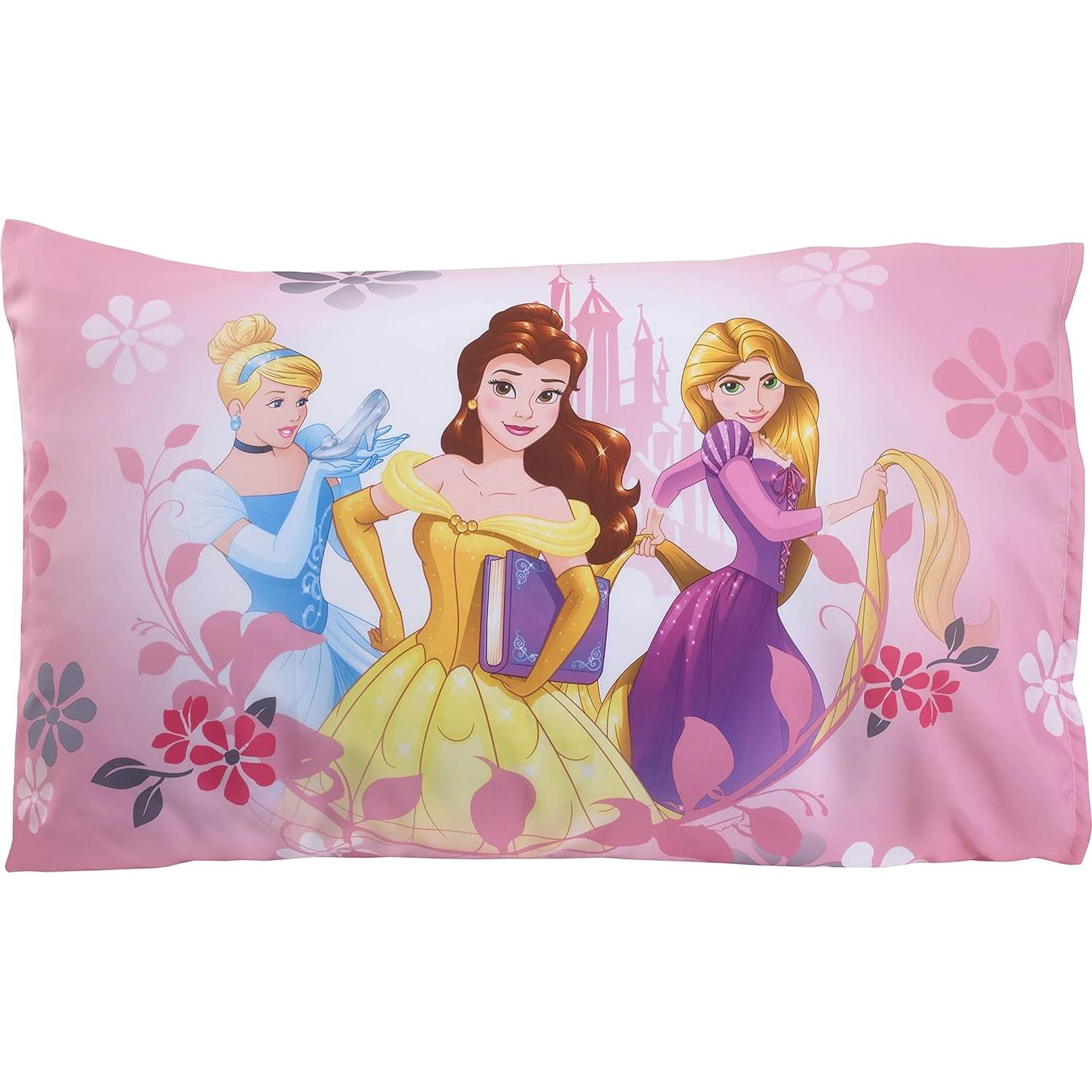 Juego de Cama para Niños Pequeños Disney Princesa 4 Piezas